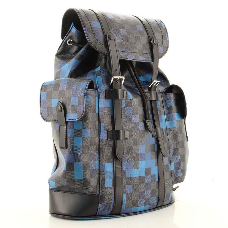 Very Rare Louis Vuitton Special Edition Christopher PM Damier Graphite  Backpack at 1stDibs