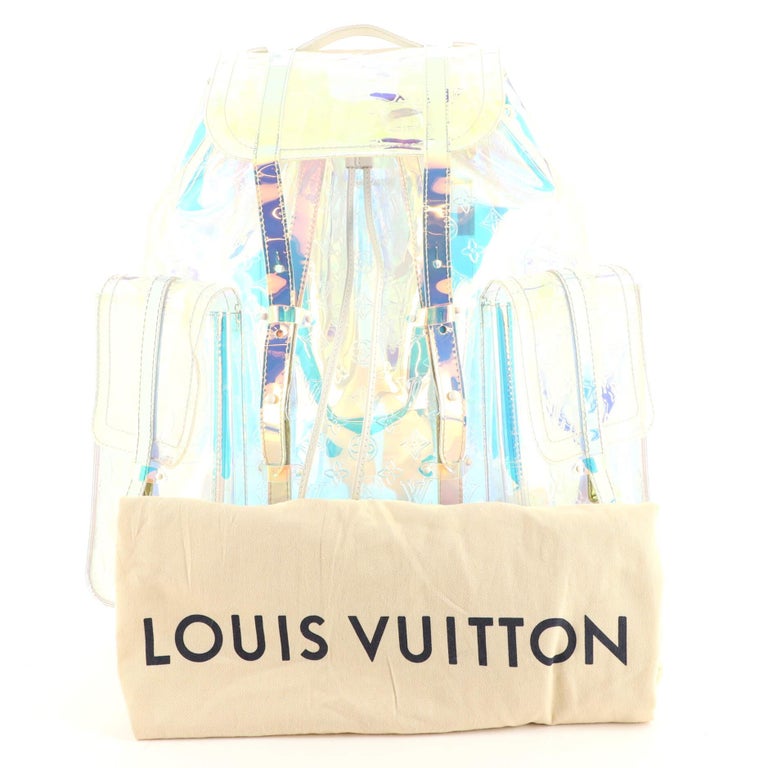 Louis Vuitton Transparent Monogram Prism Christopher GM Backpack Louis  Vuitton