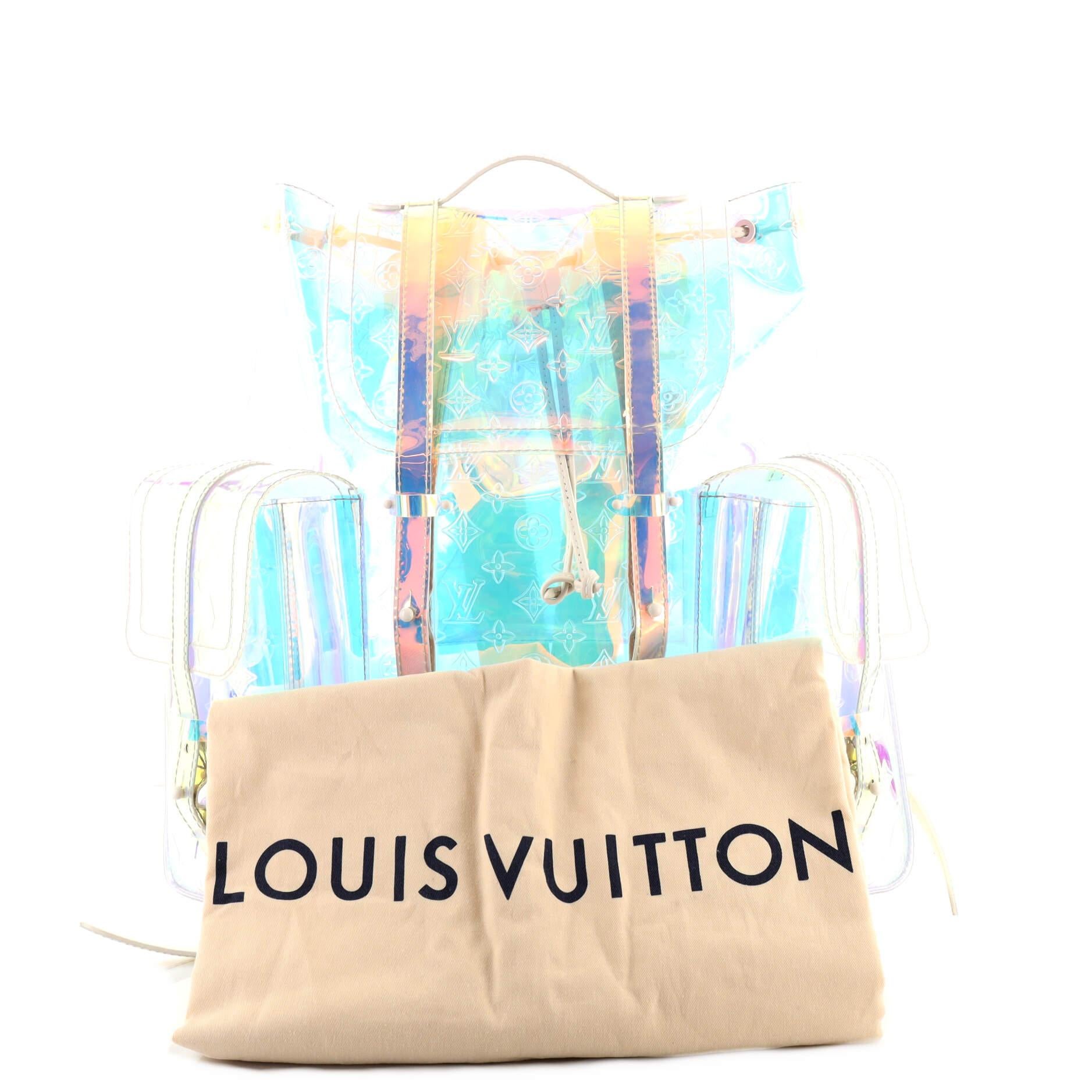 Louis+Vuitton+Christopher+Backpack+GM+Clear+PVC for sale online