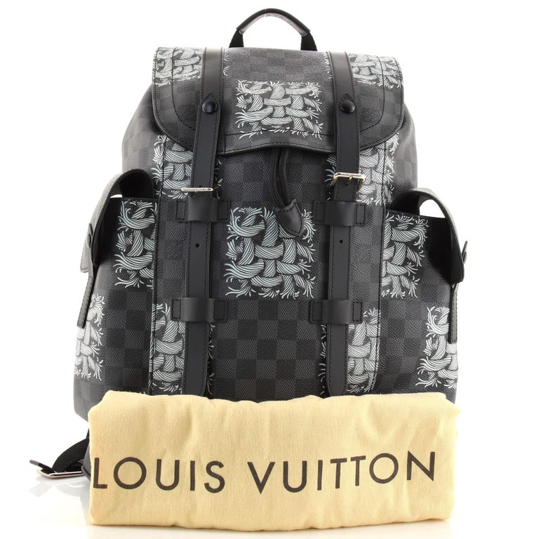 Louis Vuitton Christopher Backpack Epi Leather with Monogram Eclipse Canv  at 1stDibs
