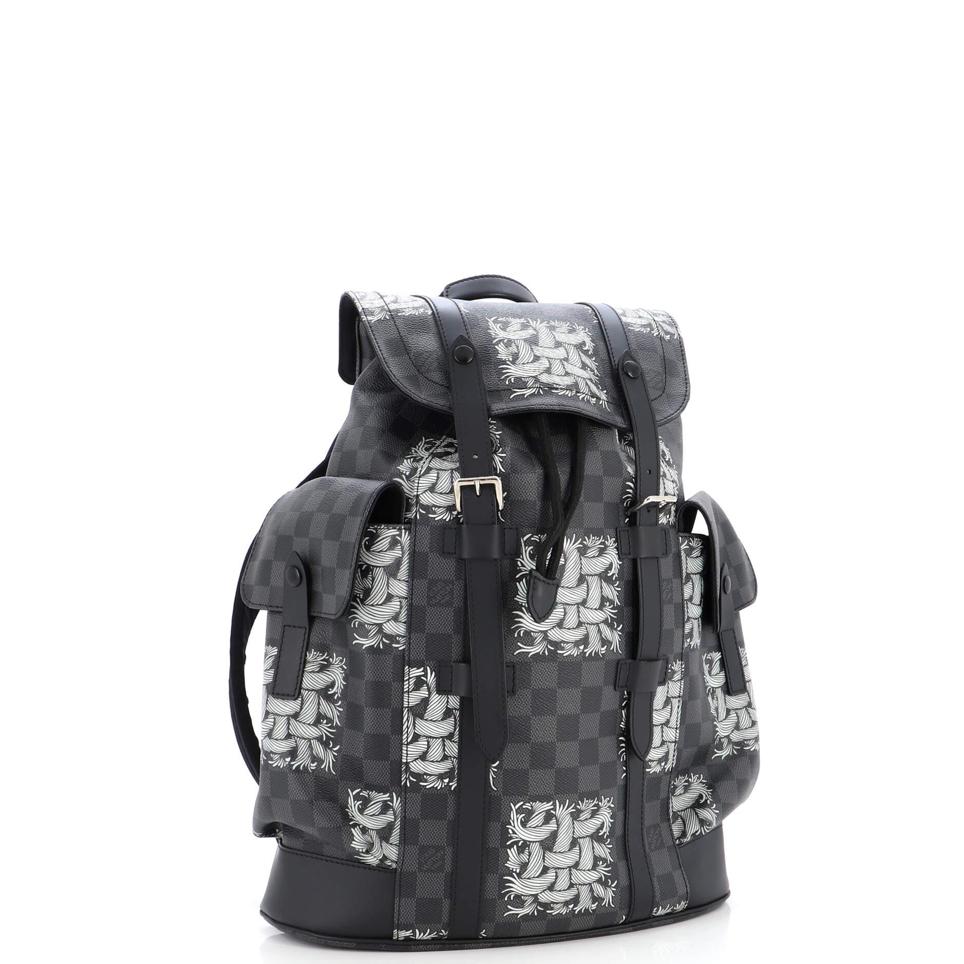 Very Rare Louis Vuitton Special Edition Christopher PM Damier Graphite  Backpack at 1stDibs