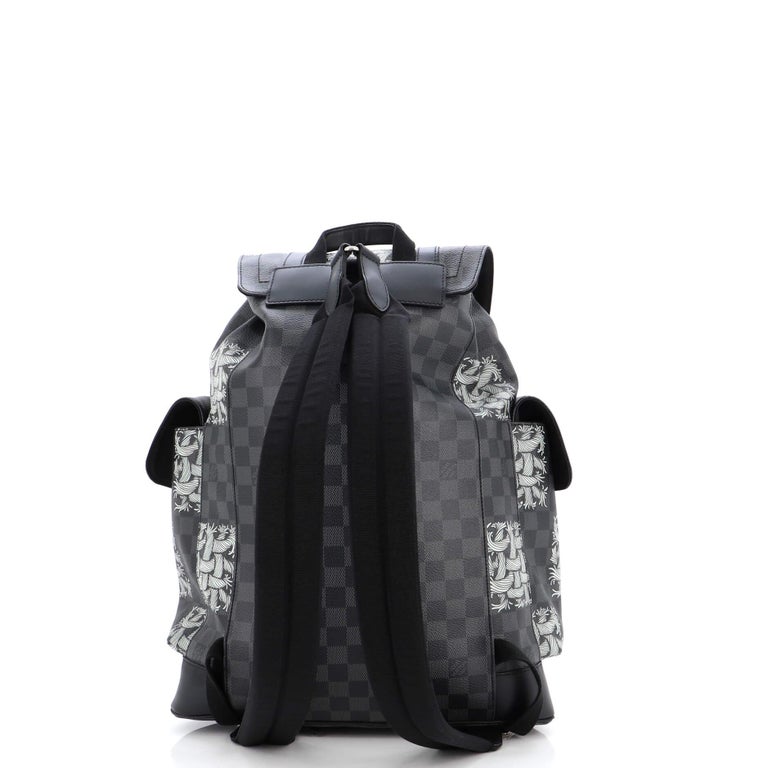 Louis Vuitton Christopher Backpack Limited Edition Nemeth Damier Graphite  PM Black 220202203