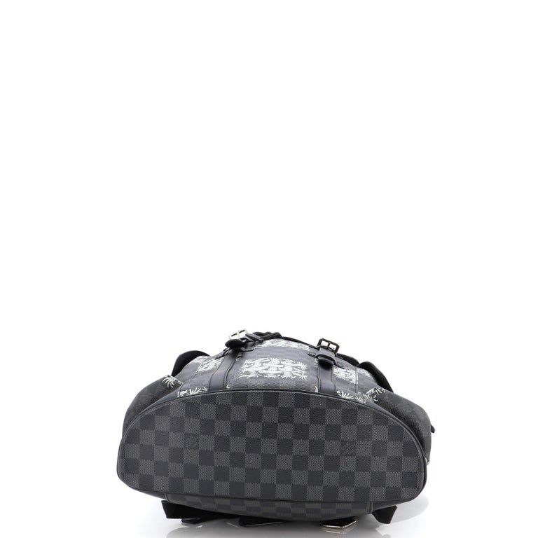 Louis Vuitton Christopher Backpack Limited Edition Nemeth Damier Graphite  PM For Sale at 1stDibs