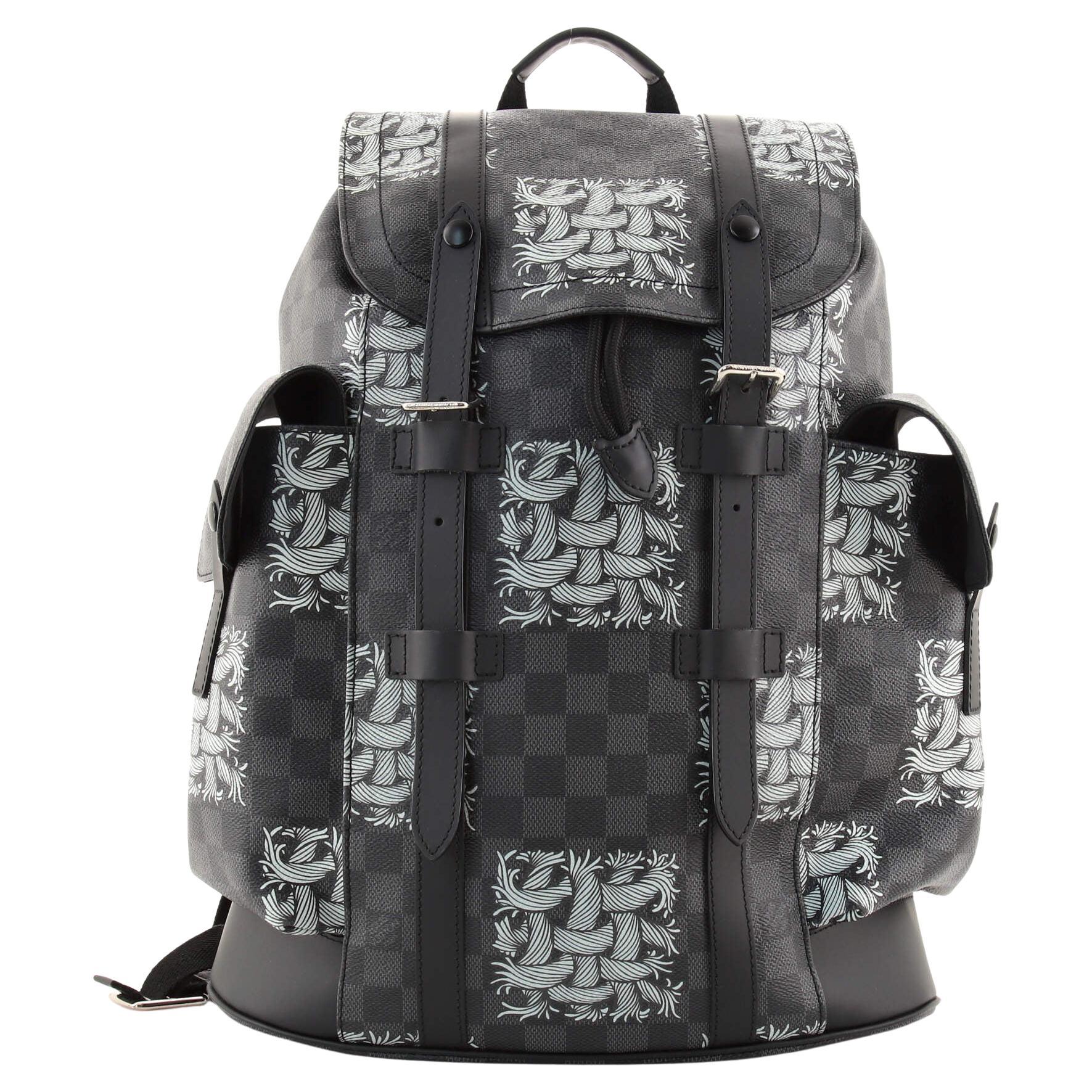 Very Rare Louis Vuitton Special Edition Christopher PM Damier Graphite  Backpack at 1stDibs