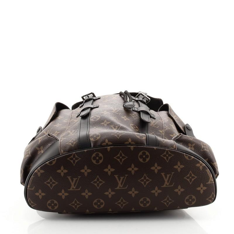 Louis Vuitton Christopher Backpack Macassar Monogram Canvas PM In Good Condition In NY, NY