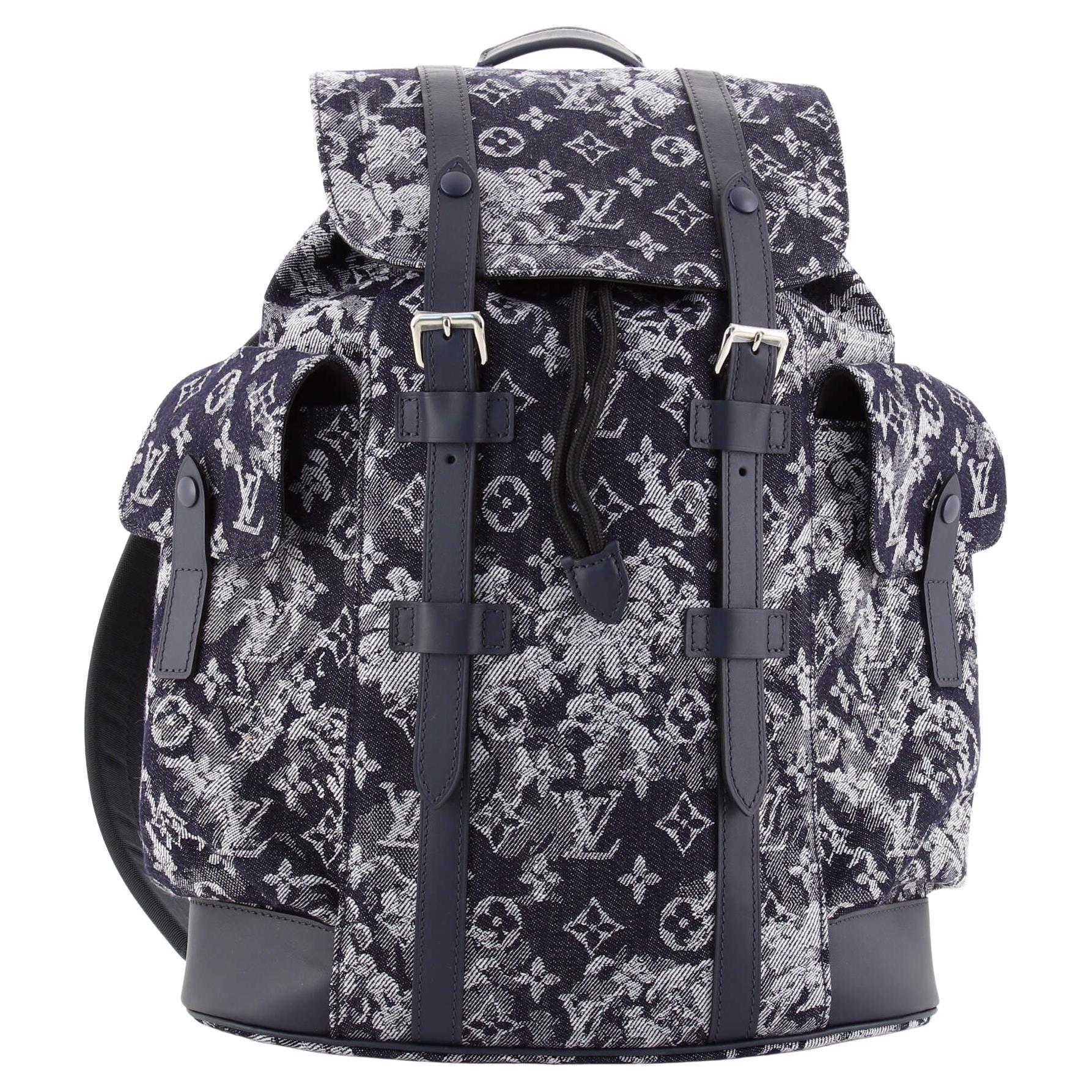 Louis Vuitton Monogram Tapestry Christopher Backpack in Coated Canvas with  Silver-tone - US