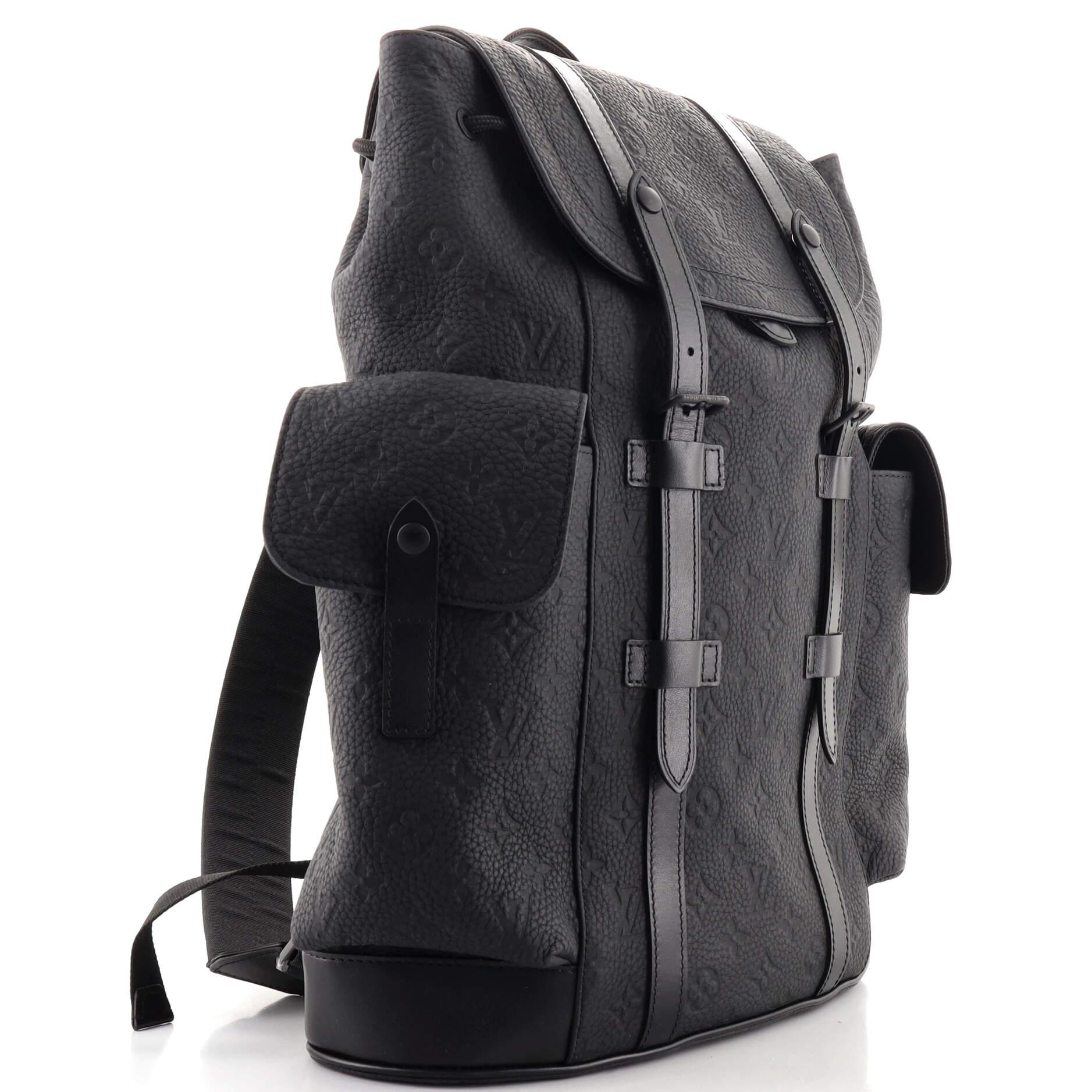 lv christopher backpack black