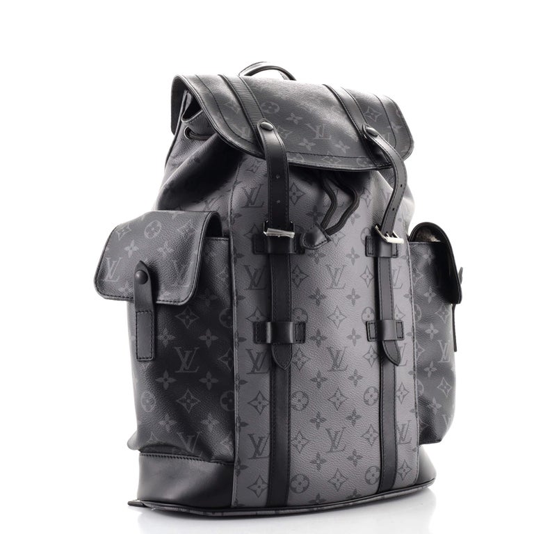 Louis Vuitton Christopher Monogram Eclipse Reverse PM Gray in Coated Canvas  with Silver-tone - US