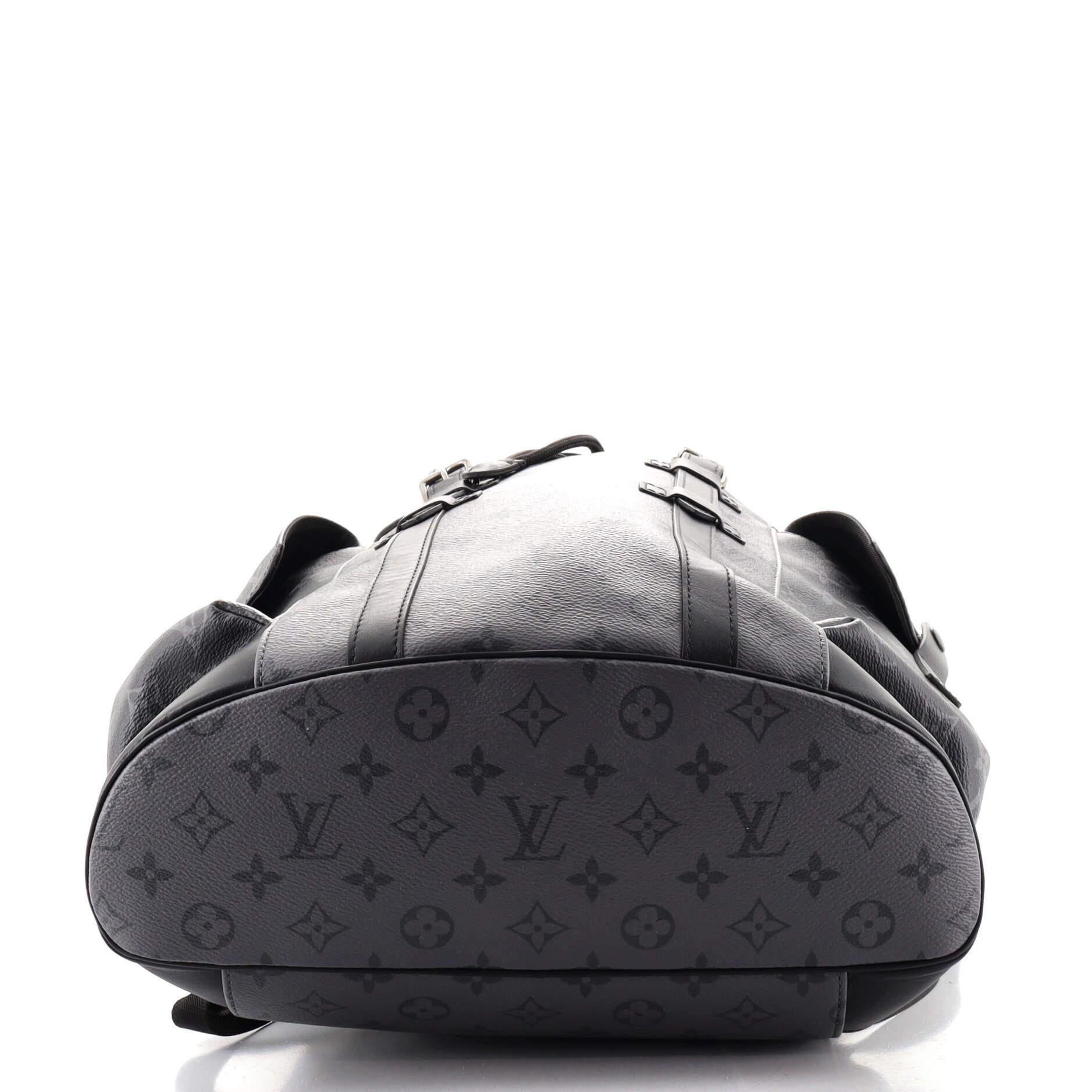 Louis Vuitton Christopher Backpack Reverse Monogram Eclipse Canvas PM In Good Condition In NY, NY