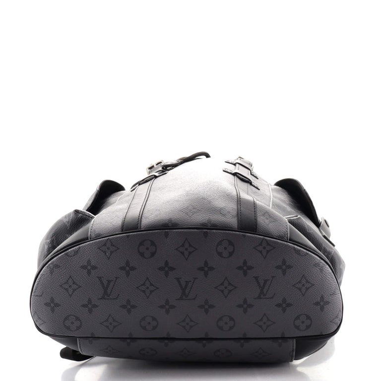 Louis Vuitton Monogram Eclipse Reverse Christopher Backpack Black