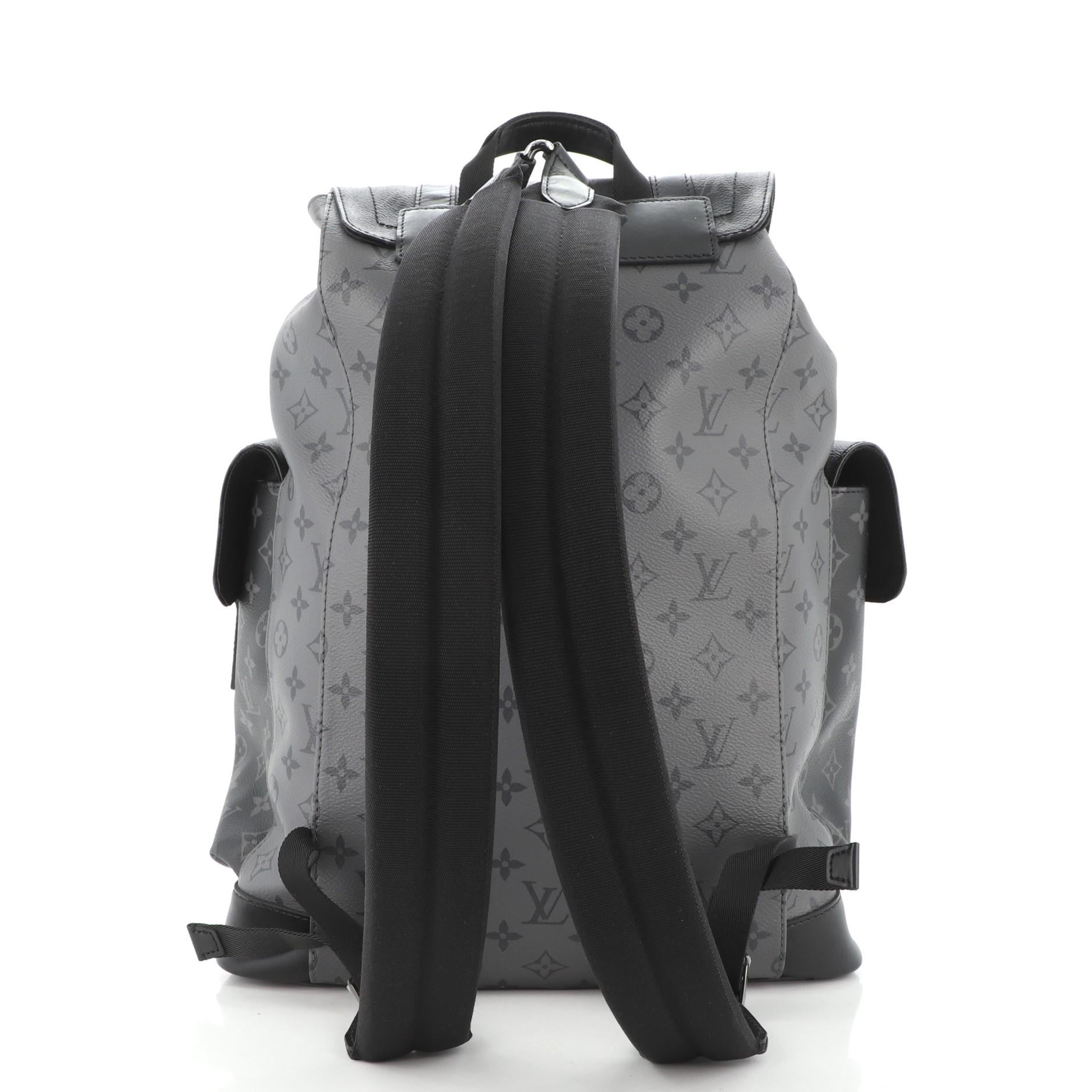 Louis Vuitton Christopher Backpack Reverse Monogram Eclipse Canvas PM In Good Condition In NY, NY
