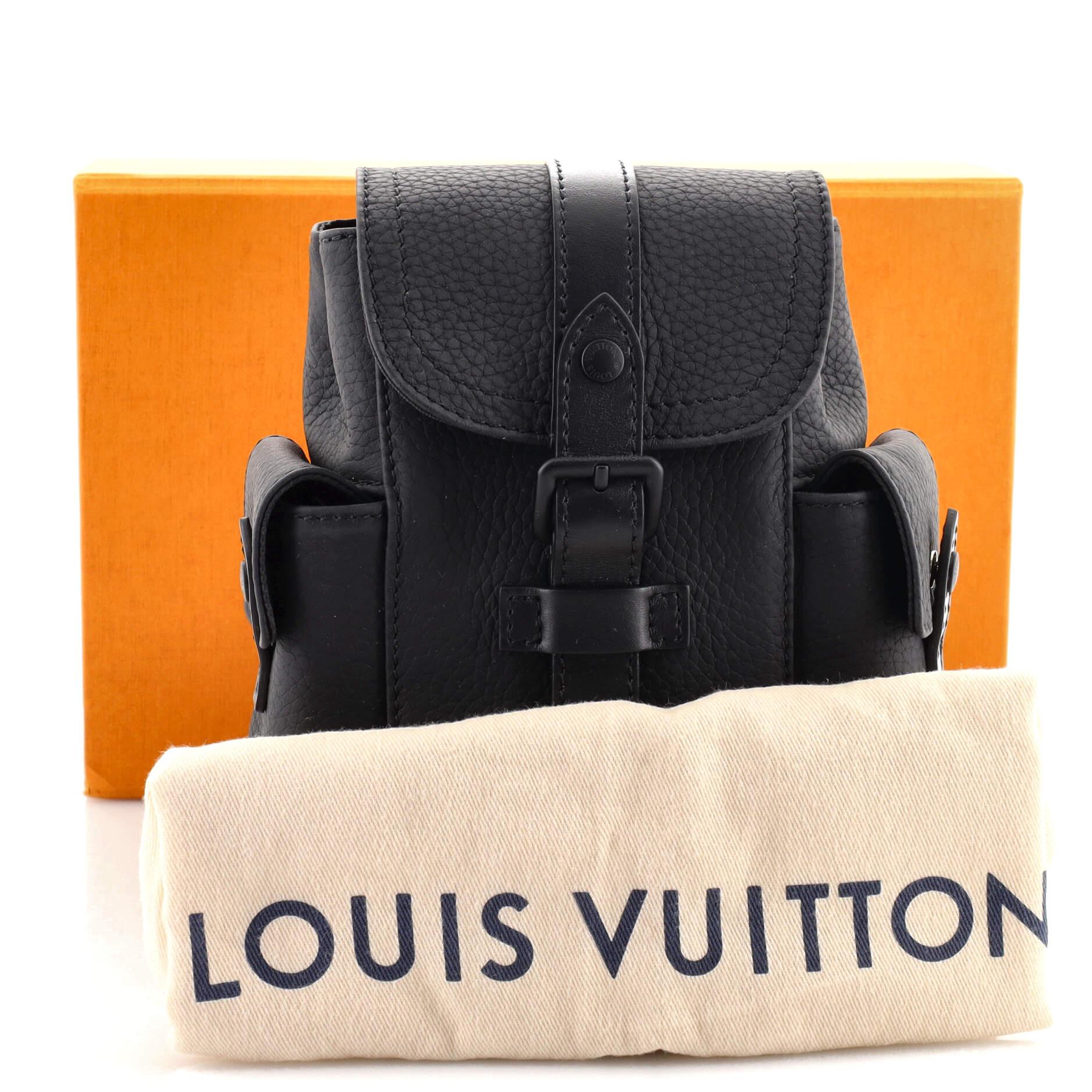 Louis Vuitton Christopher Monogram Empreinte Black in Taurillon Leather  with Black - US