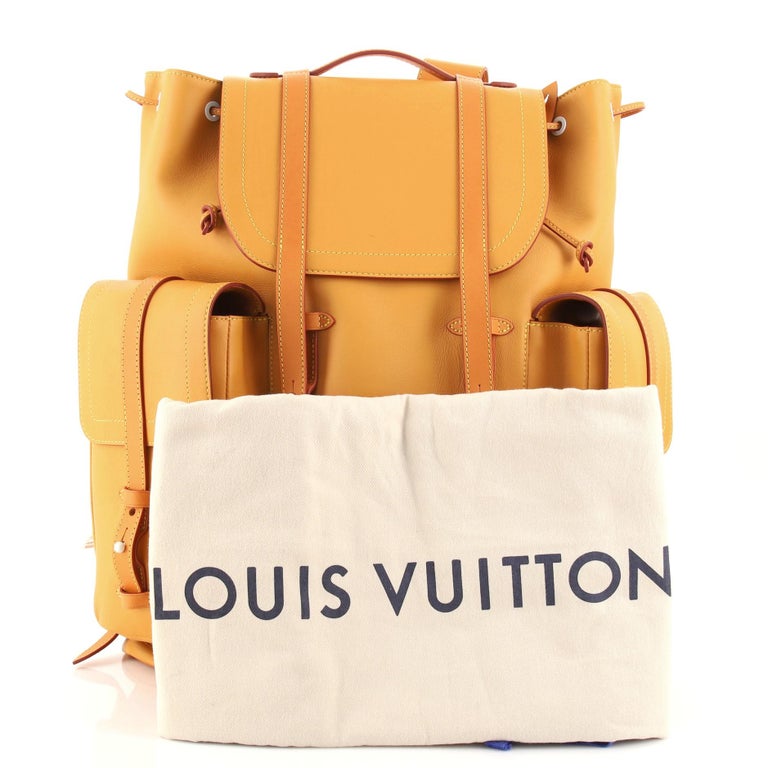 Louis Vuitton Christopher Backpack Vachetta Leather GM Brown at 1stDibs