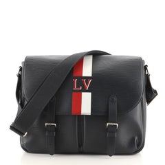 Louis Vuitton Christopher Messenger Bag Limited Edition Stripes Epi Leath