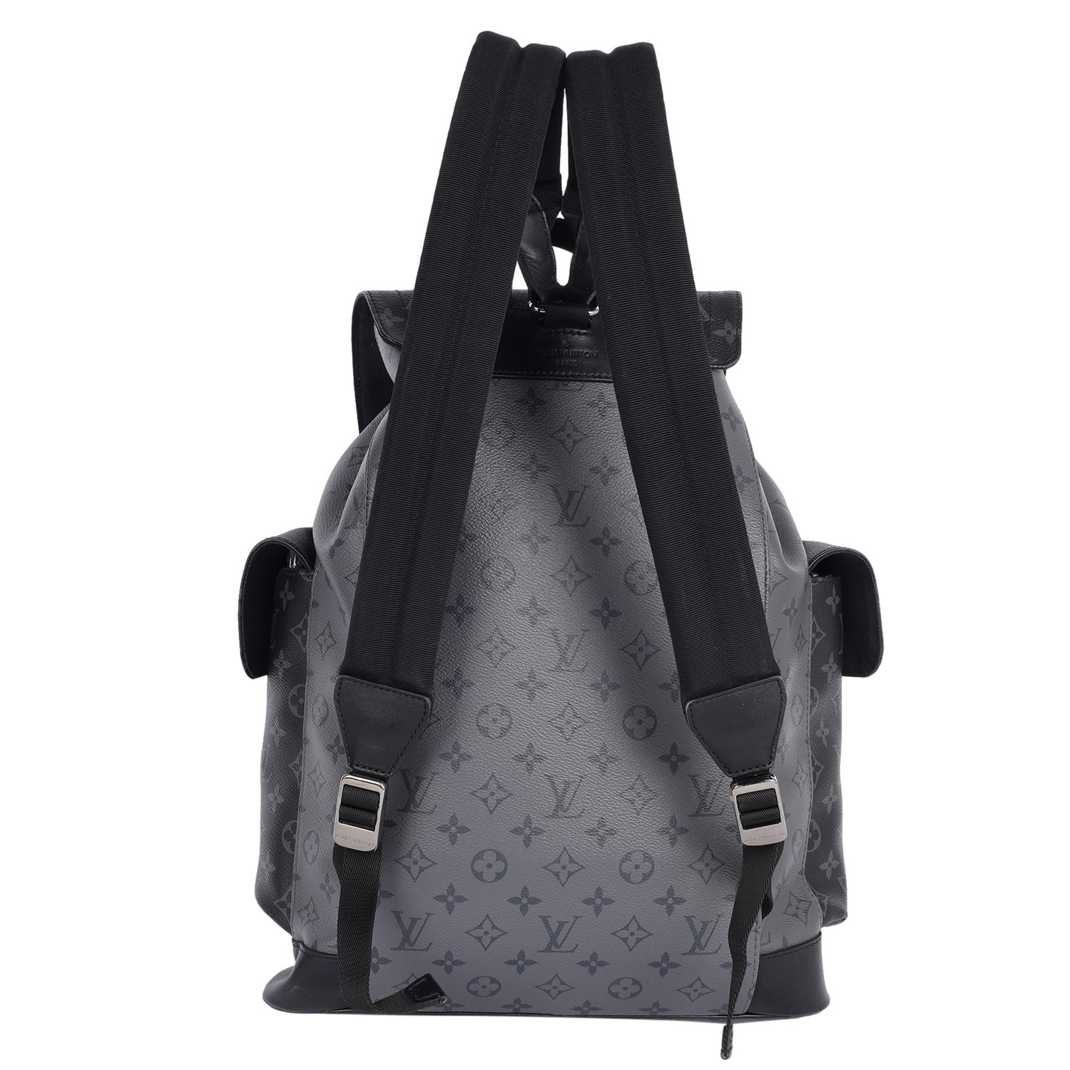 Black LOUIS VUITTON Christopher Monogram Eclipse Backpack For Sale
