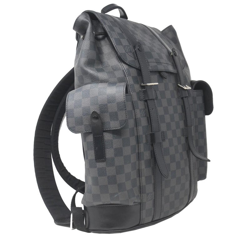 Louis Vuitton Christopher PM Damier Graphite Canvas Backpack For Sale at 1stdibs
