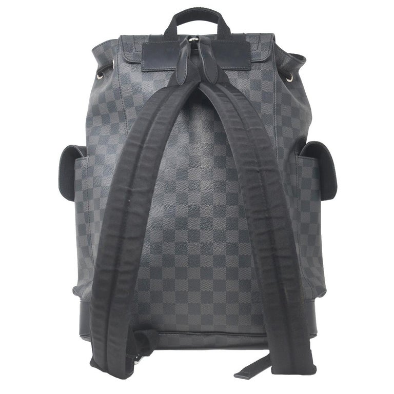 Louis Vuitton Christopher PM Damier Graphite Canvas Backpack For Sale at 1stdibs