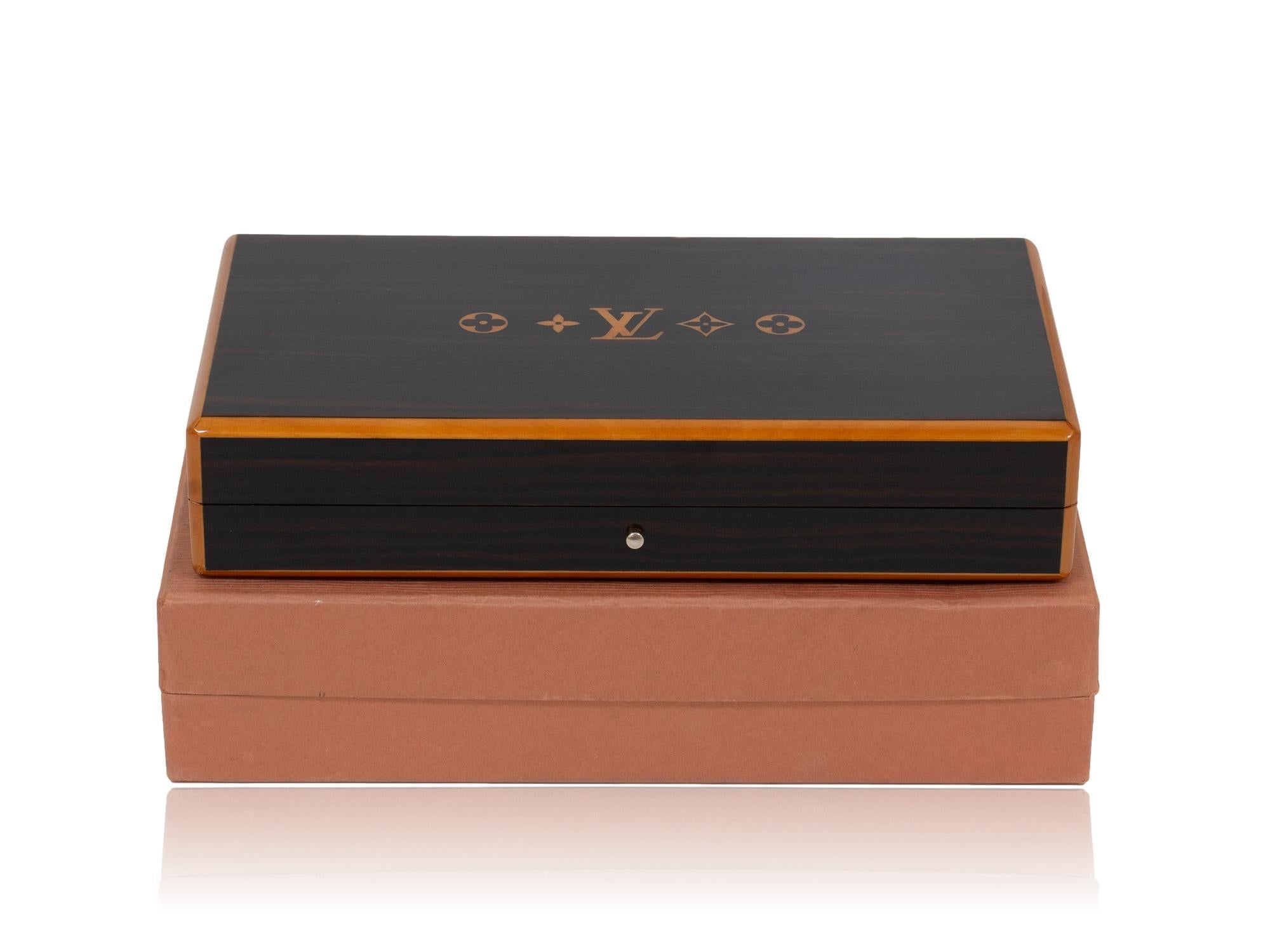 Legno Louis Vuitton Custodia per sigari Humidor Box Coffret de Voyage in vendita
