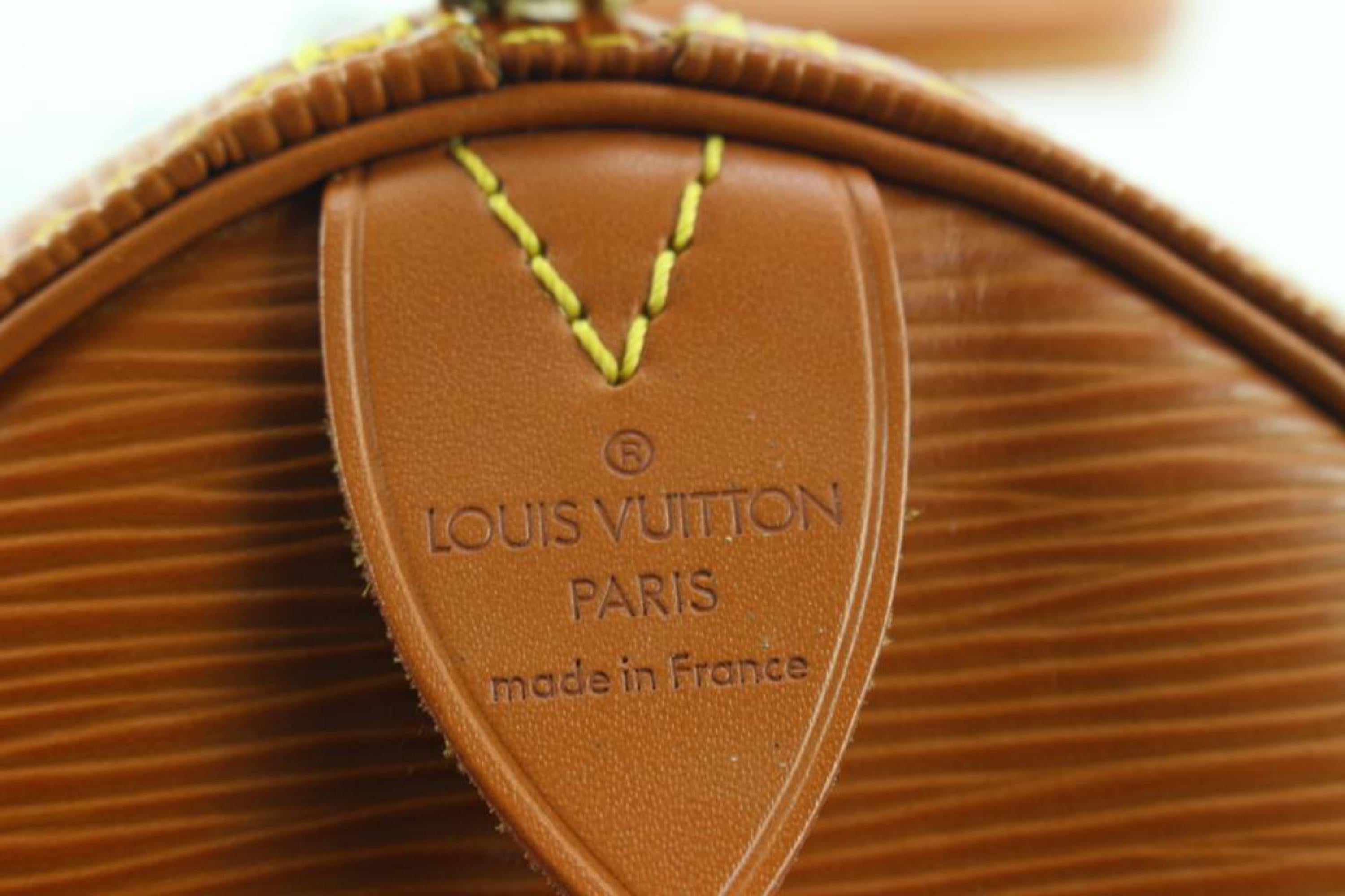 Louis Vuitton Cipango Brown Gold Epi Leather Keepall 45 Duffle Bag  85lv225s 2