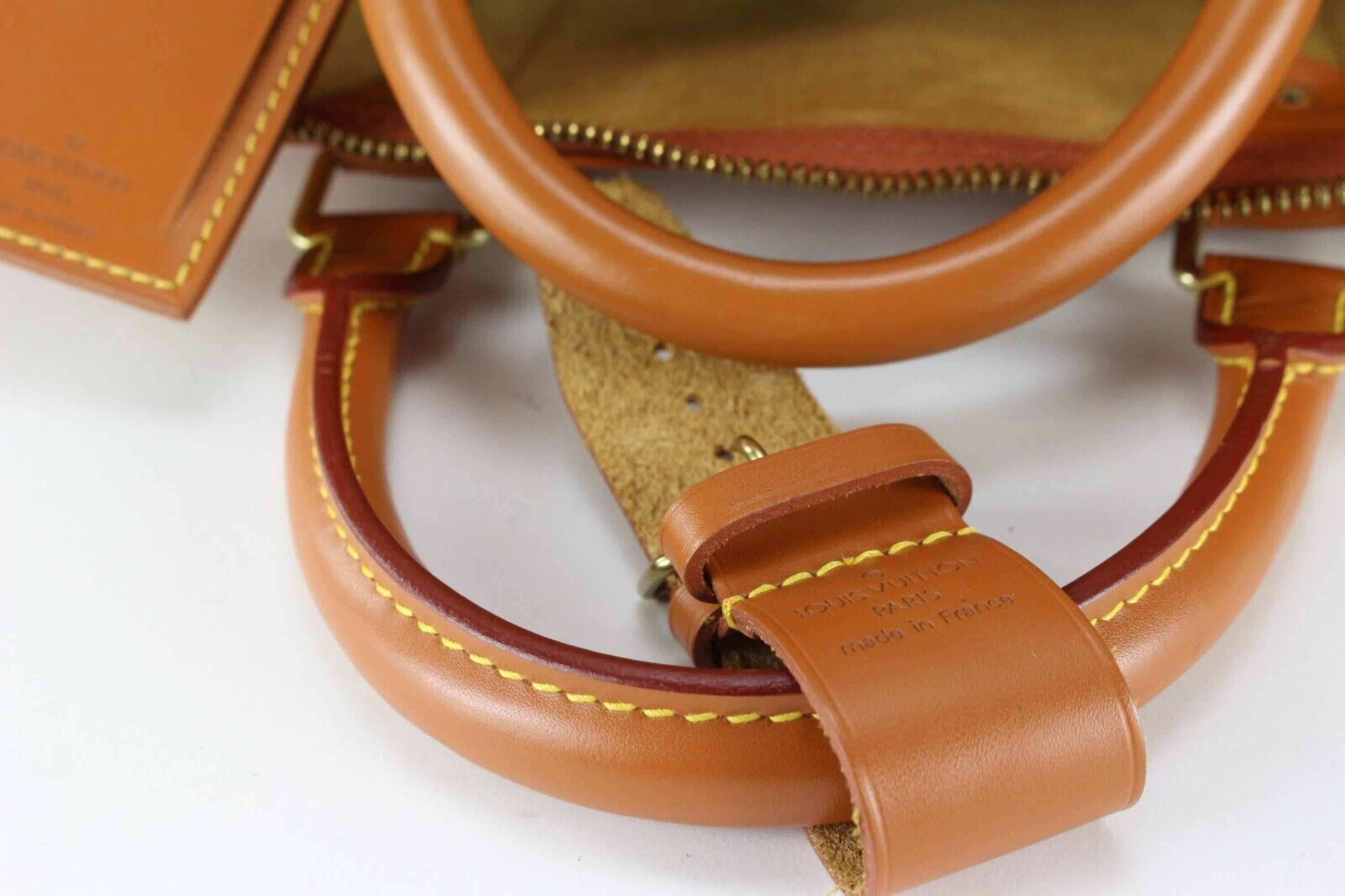 Women's Louis Vuitton Cipango Gold Brown Epi Leather Keepall 55 2LVJ1202