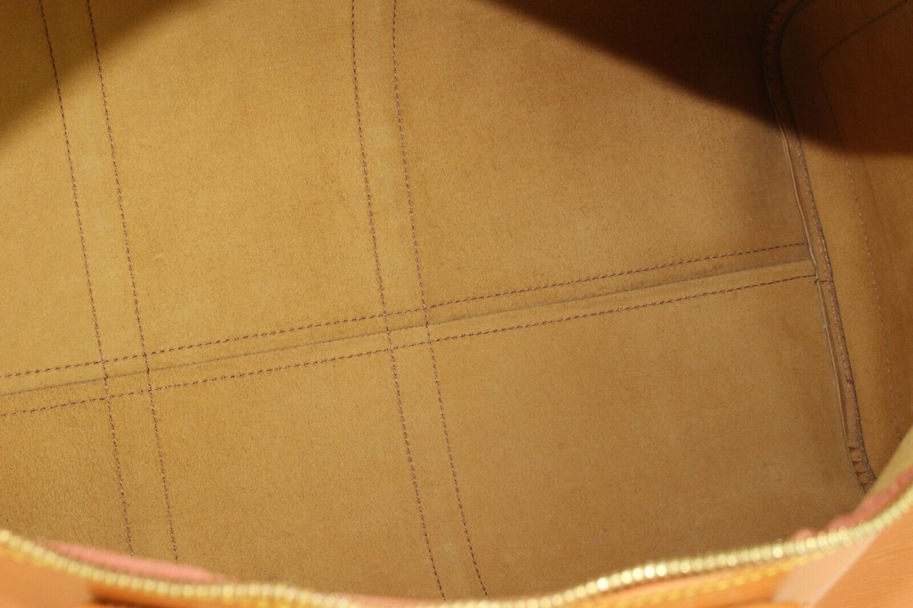 Louis Vuitton Cipango Gold Brown Epi Leather Keepall 55 2LVJ1202 5