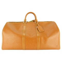 Louis Vuitton Cipango Goldbraun Epi Leder Keepall 55 2LVJ1202