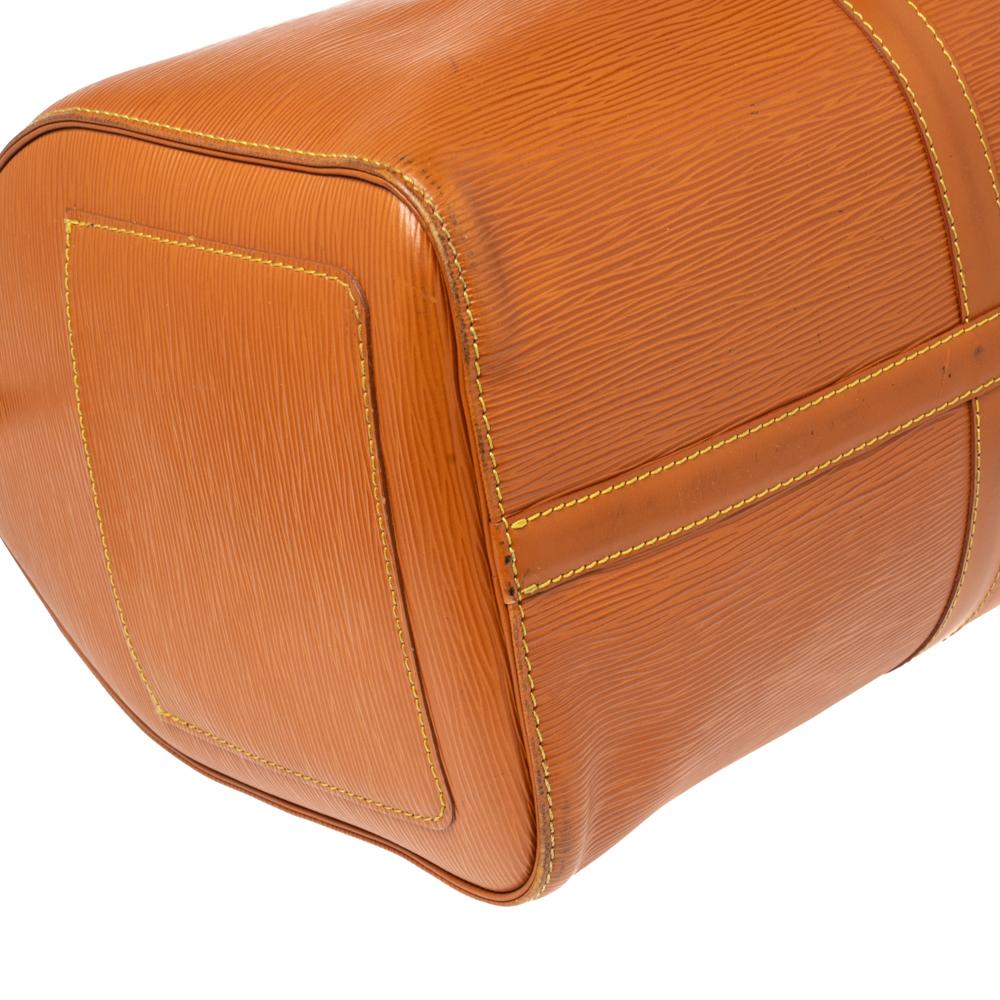 Women's Louis Vuitton Cipango Gold Epi Leather Keepall 45 Bag
