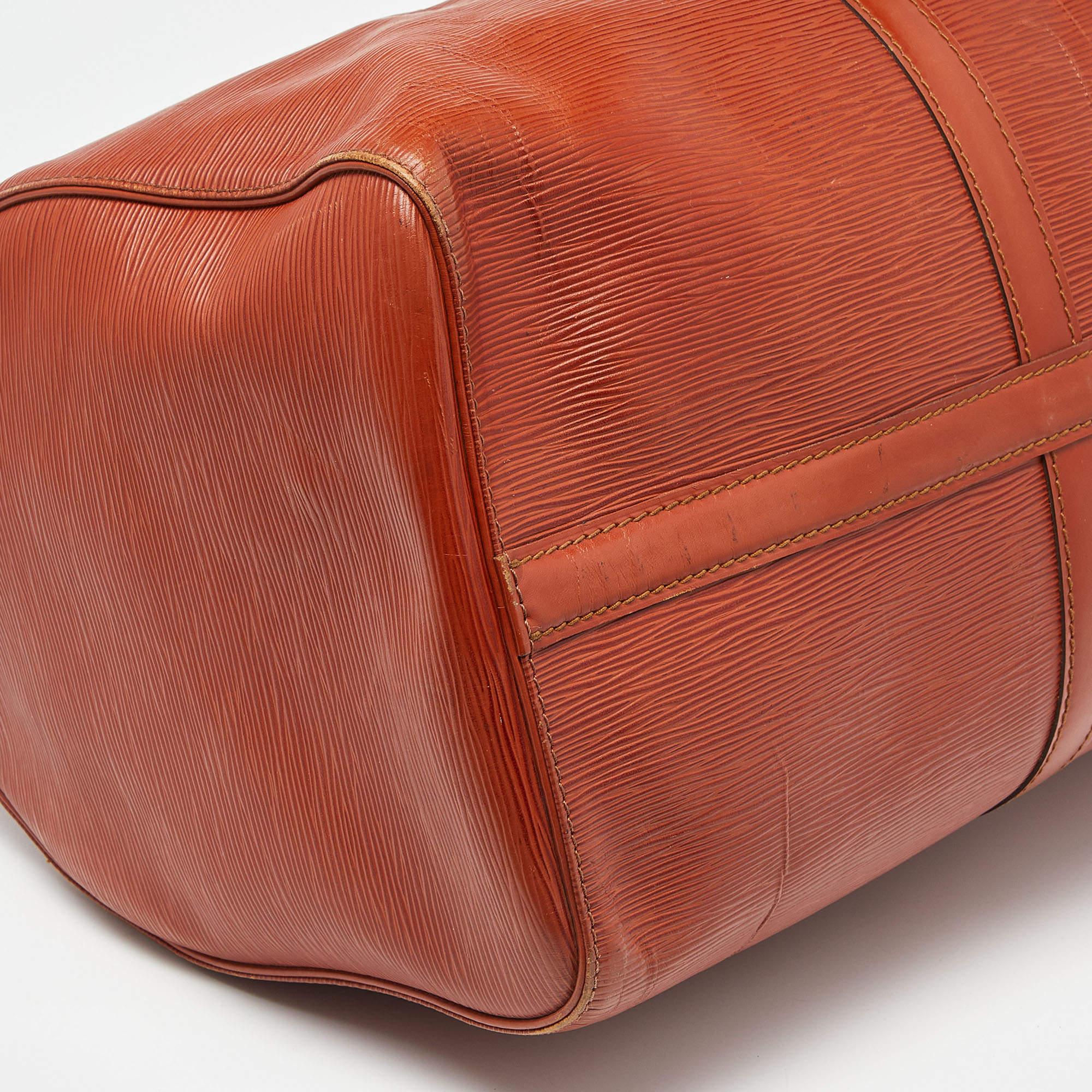 Louis Vuitton Cipango Gold Epi Leather Keepall 50 Bag 7