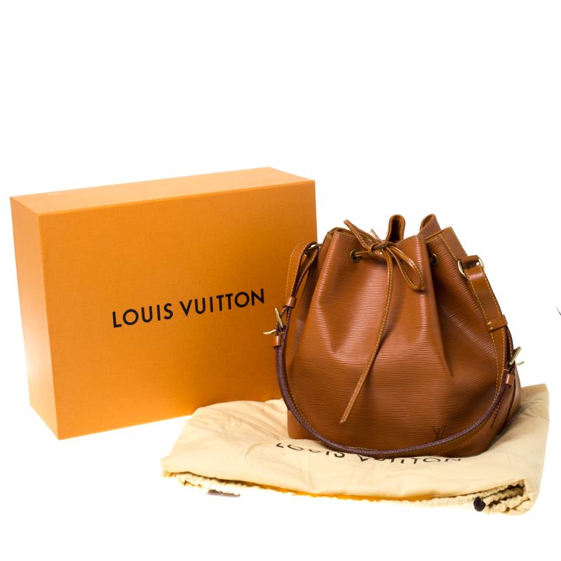 Louis Vuitton Cipango Gold Epi Leather Petit Noe Shoulder Bag For Sale 6