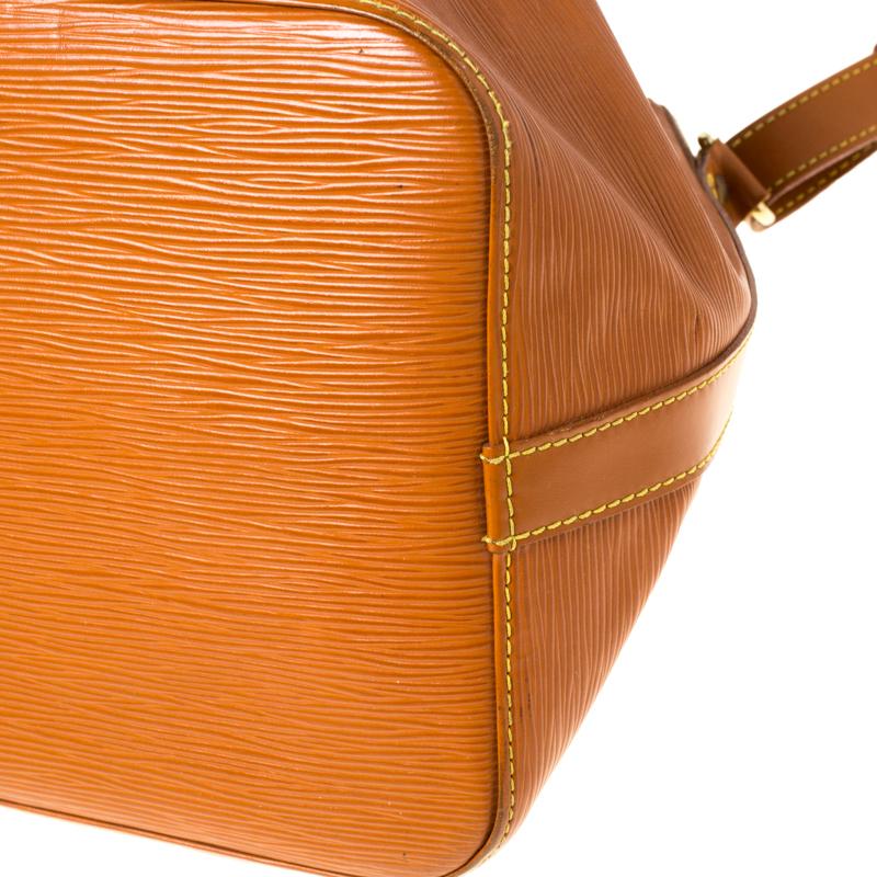 Louis Vuitton Cipango Gold Epi Leather Petit Noe Shoulder Bag For Sale 1
