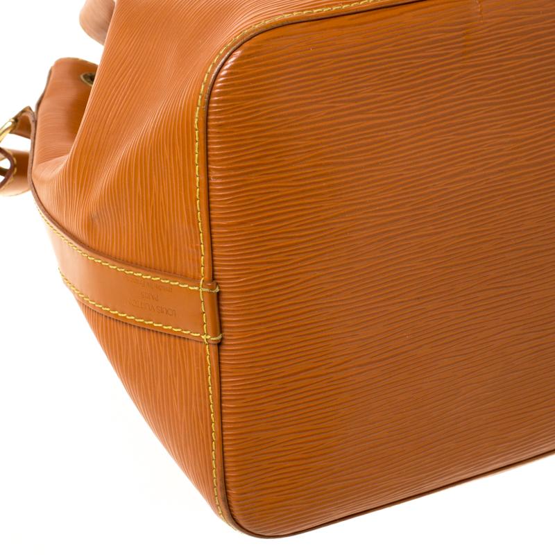 Louis Vuitton Cipango Gold Epi Leather Petit Noe Shoulder Bag For Sale 2