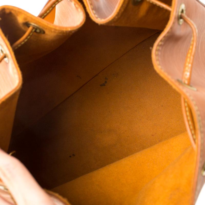 Louis Vuitton Cipango Gold Epi Leather Petit Noe Shoulder Bag For Sale 4