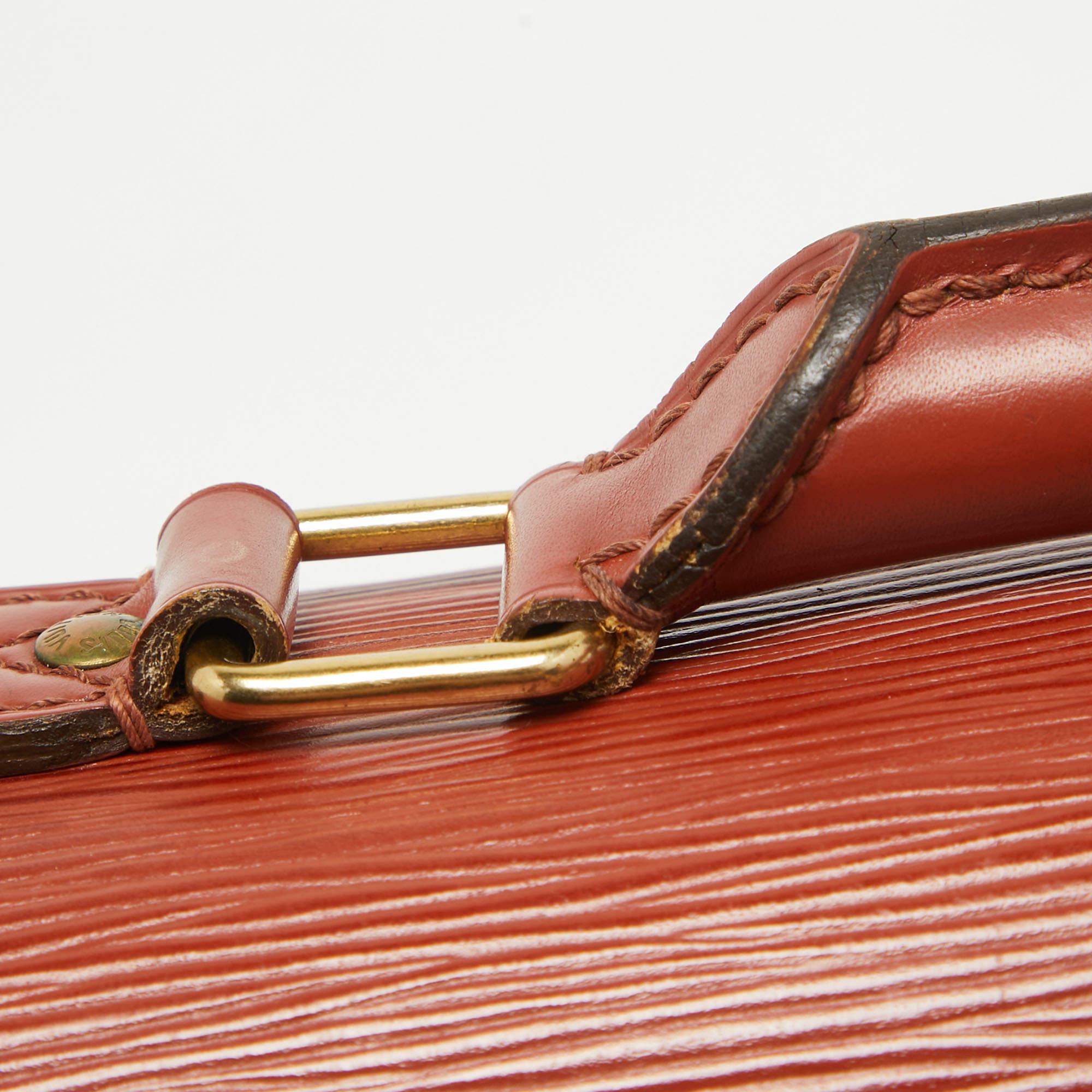 Men's Louis Vuitton Cipango Gold Epi Leather Serviette Conseiller Briefcase For Sale