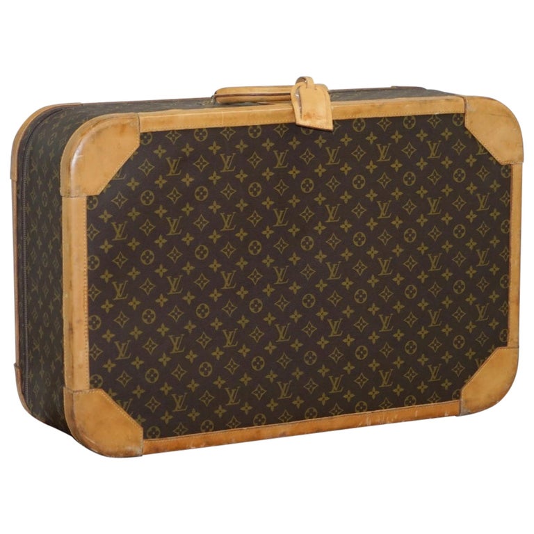 Louis Vuitton circa 1970s Stratos 70 Leather Monogrammed Suitecase LV ...