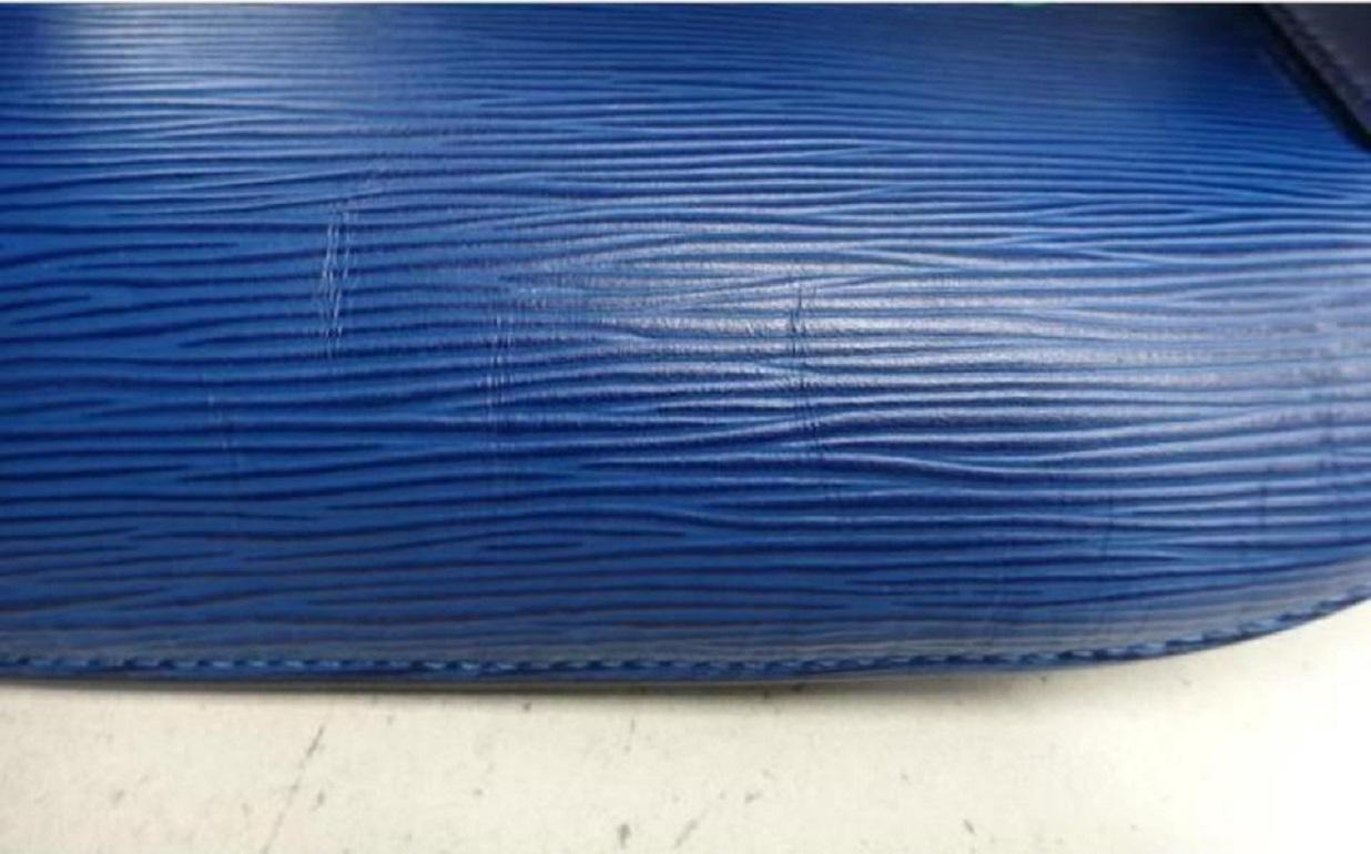 Louis Vuitton Circle Logo Bum Bag Initials Blue Epi Leather 860765 6