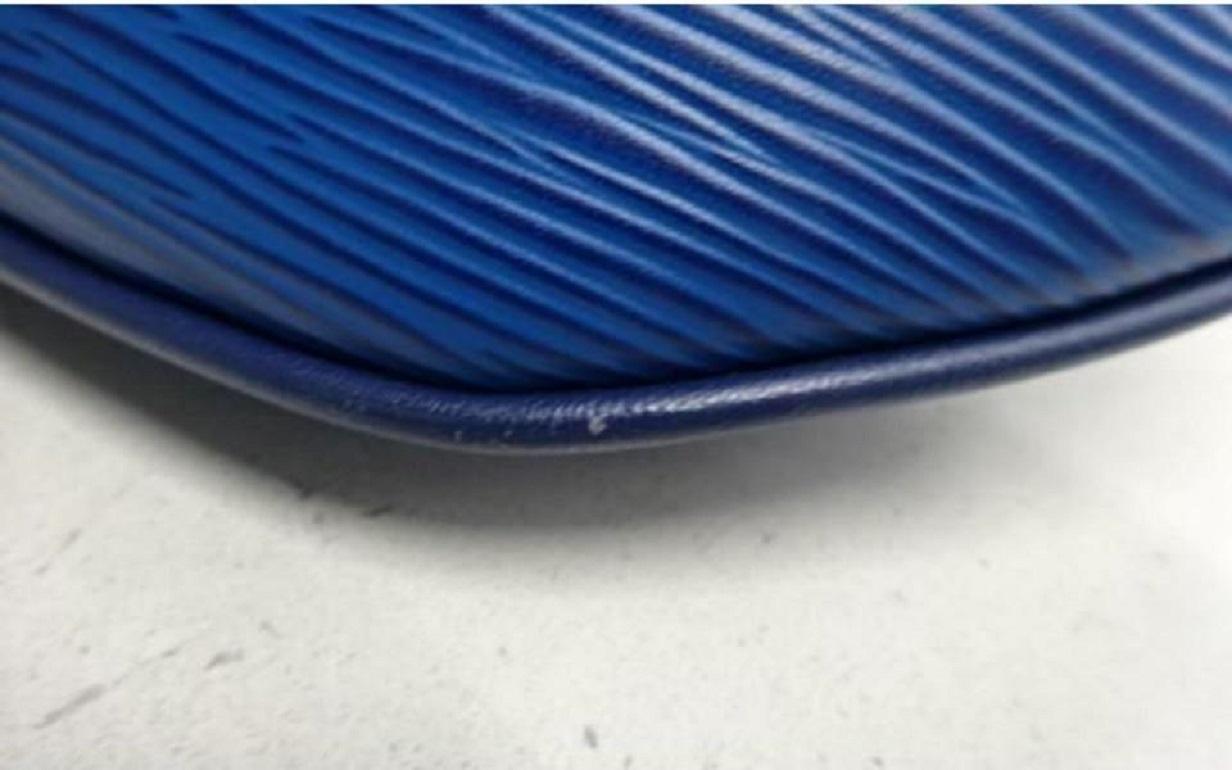 Louis Vuitton Circle Logo Bum Bag Initials Blue Epi Leather 860765 4
