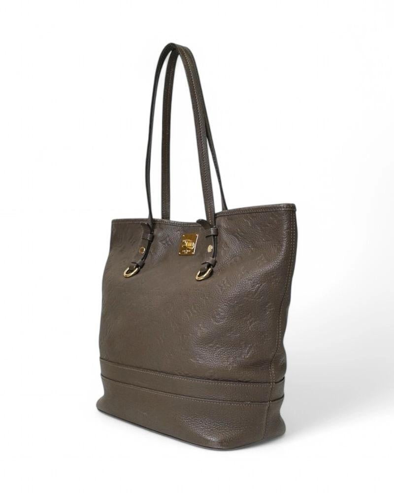 Black Louis Vuitton Citadine GM Empreinte Brown For Sale