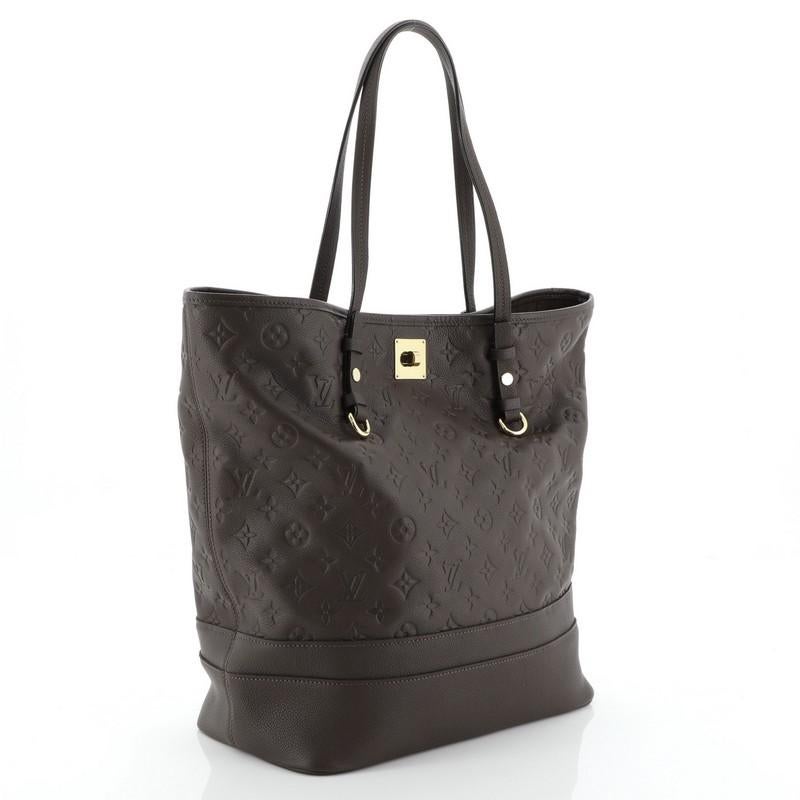Black Louis Vuitton Citadine Handbag Monogram Empreinte Leather GM 