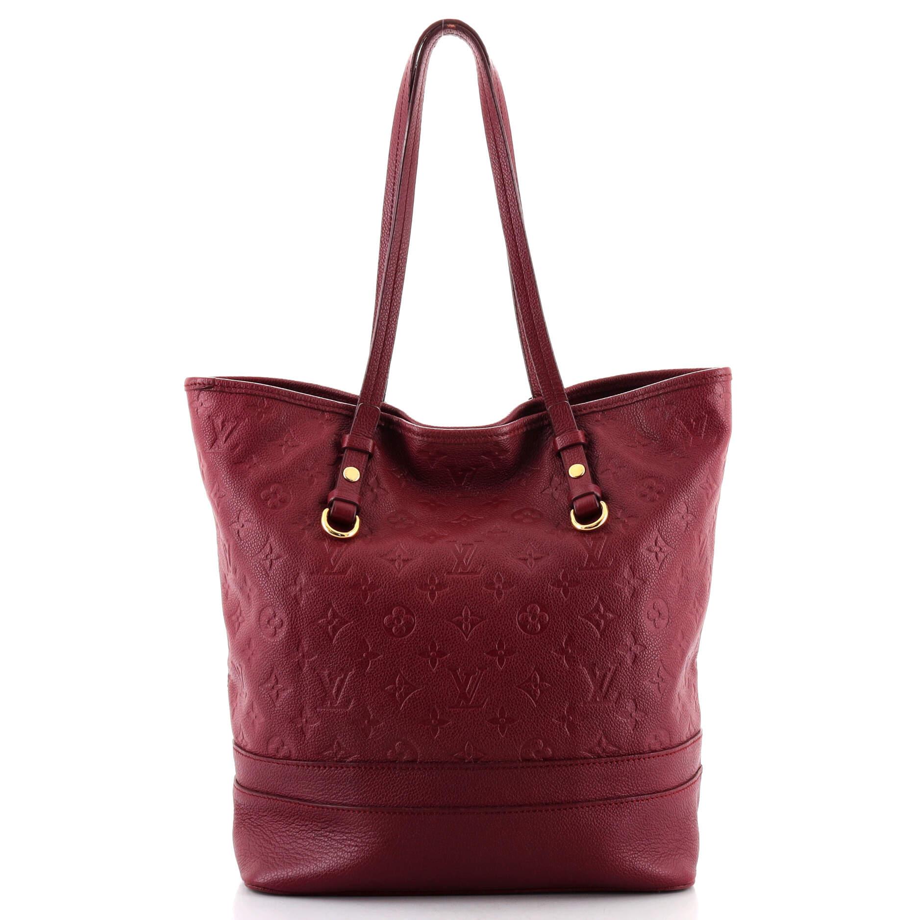 Brown Louis Vuitton Citadine Handbag Monogram Empreinte Leather PM
