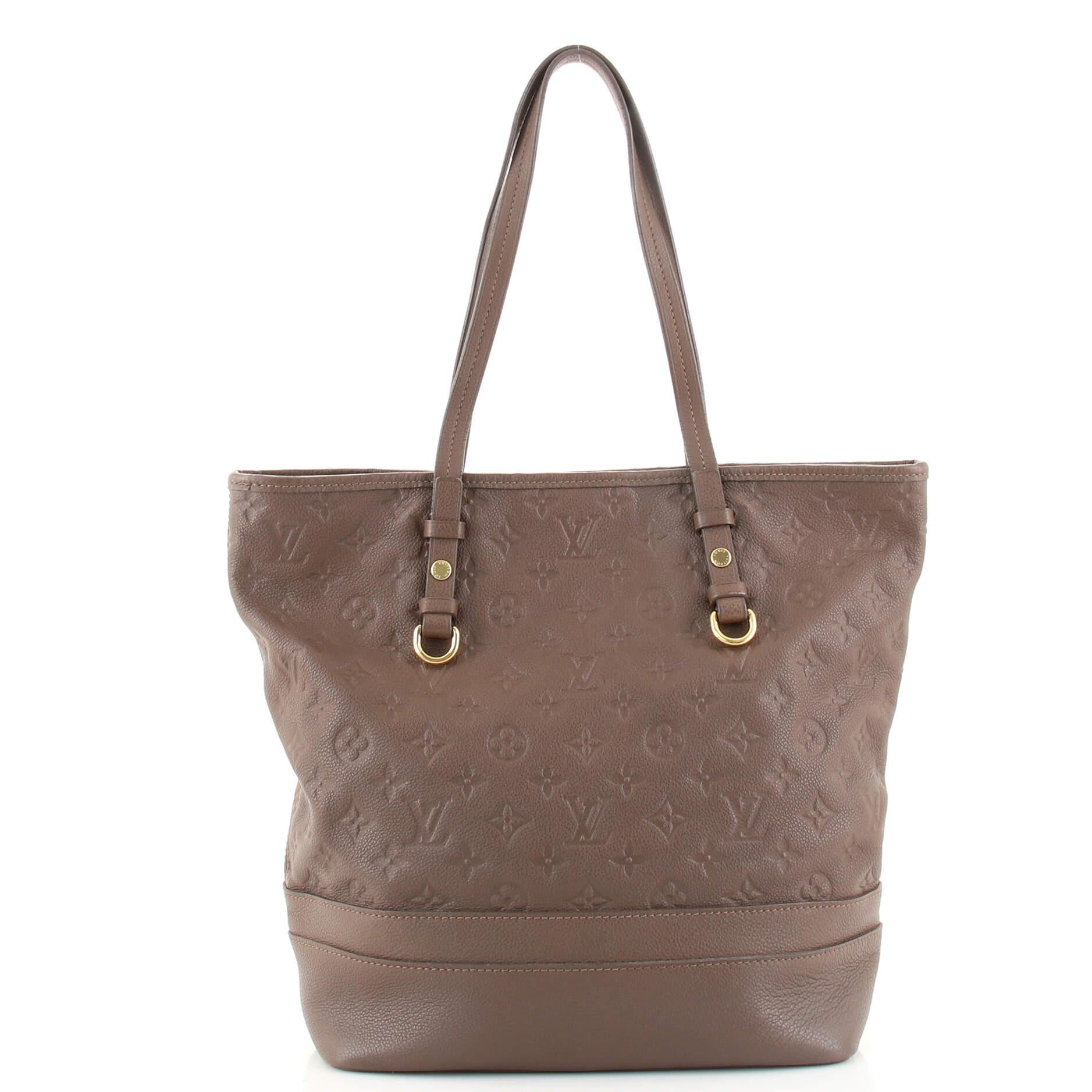 Brown Louis Vuitton Citadine Handbag Monogram Empreinte Leather PM
