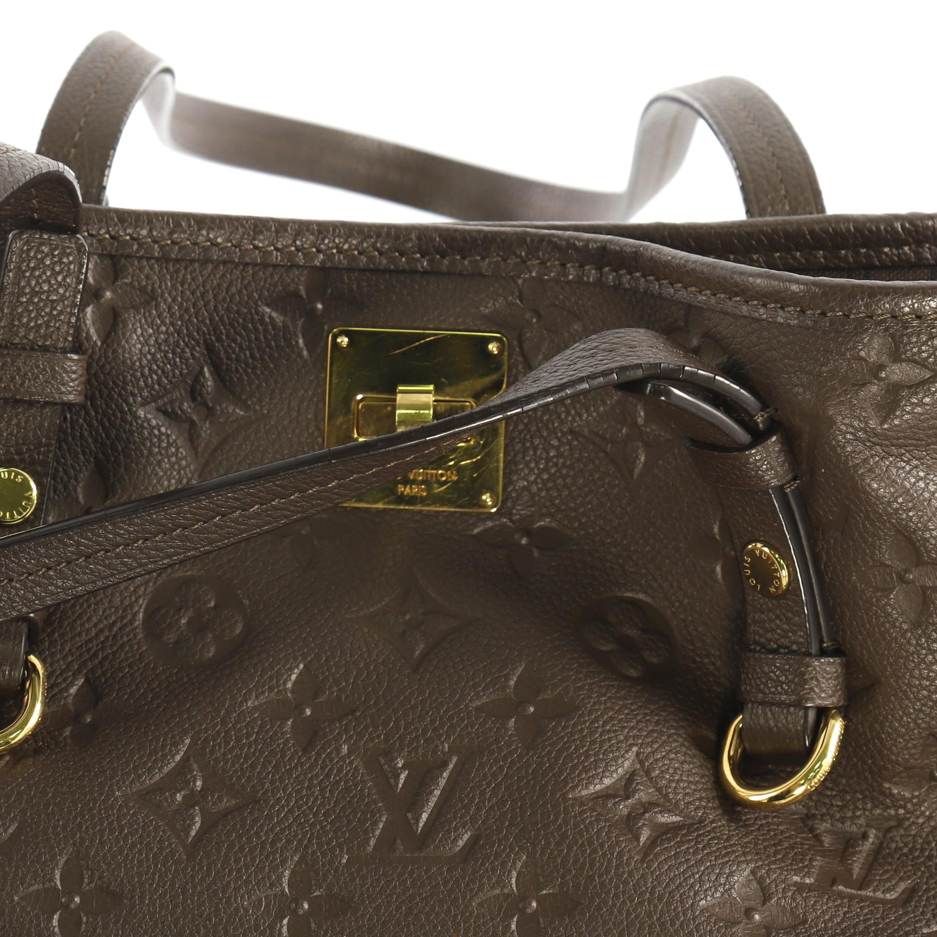 Louis Vuitton Citadine Handbag Monogram Empreinte Leather PM In Good Condition In NY, NY