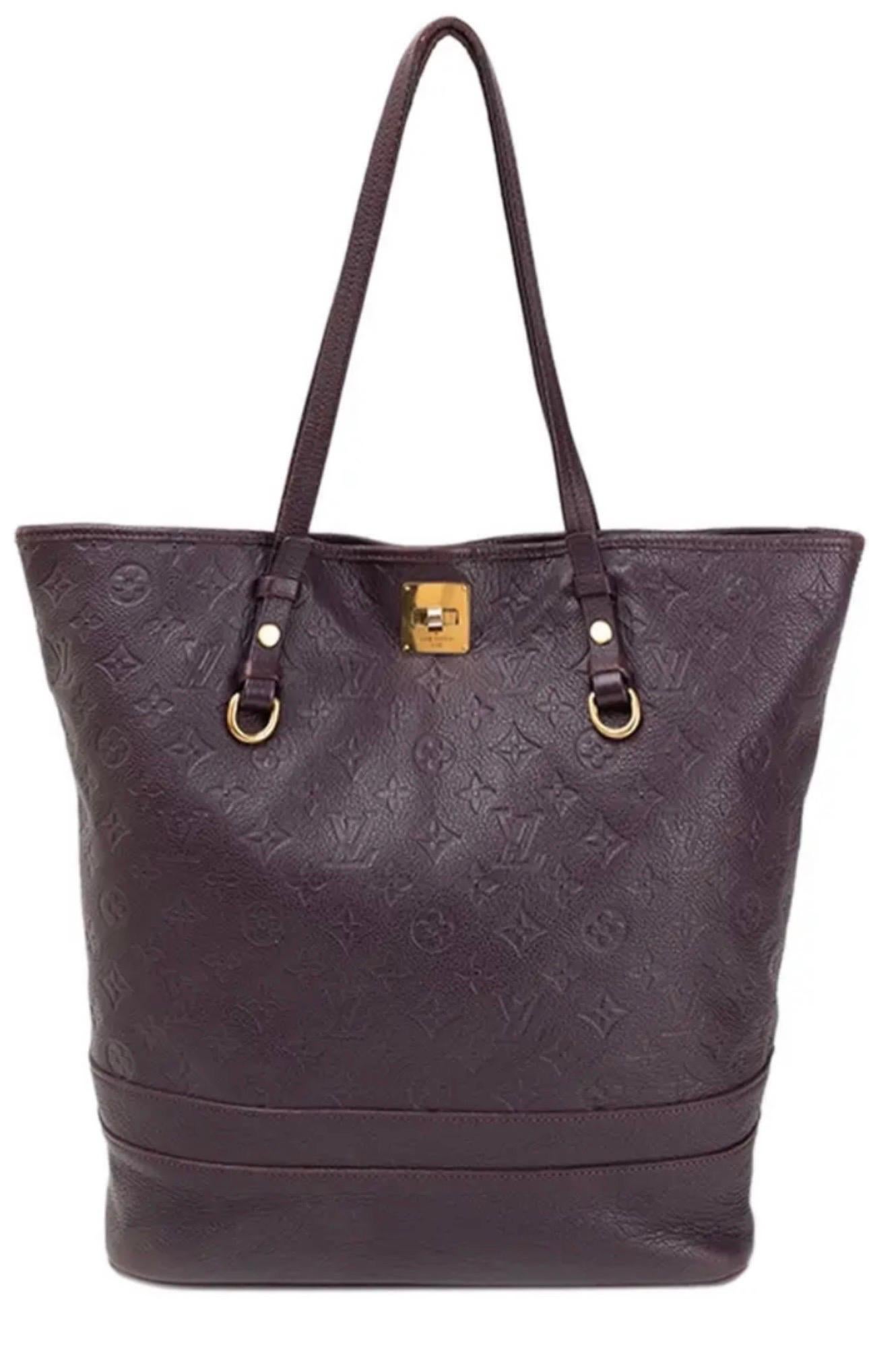 Louis Vuitton Citadine PM Purple Empreinte Leather Shoulder Bag, Excellent Cond 6
