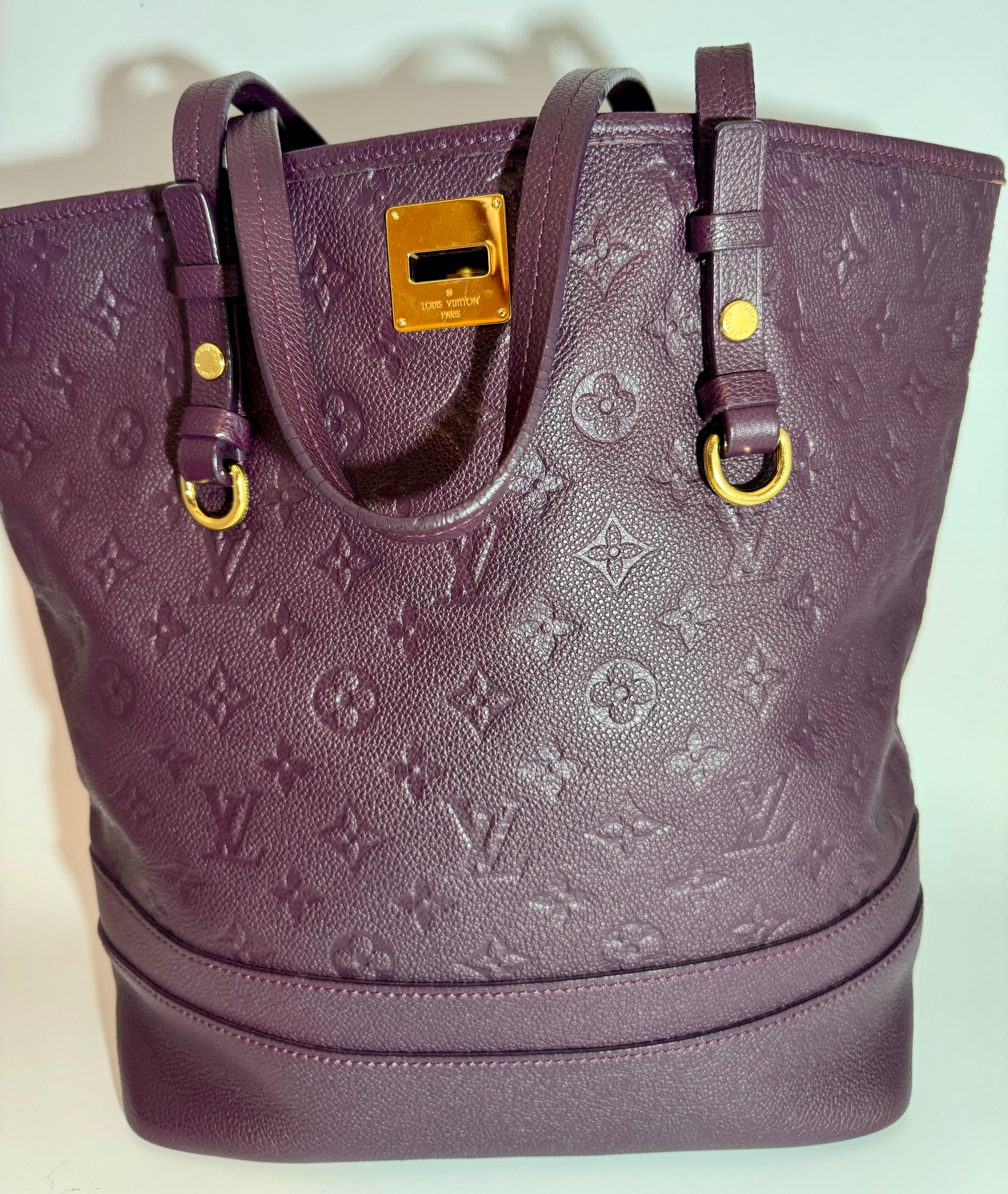 Louis Vuitton Citadine PM Purple Empreinte Leather Shoulder Bag, Excellent Cond 7