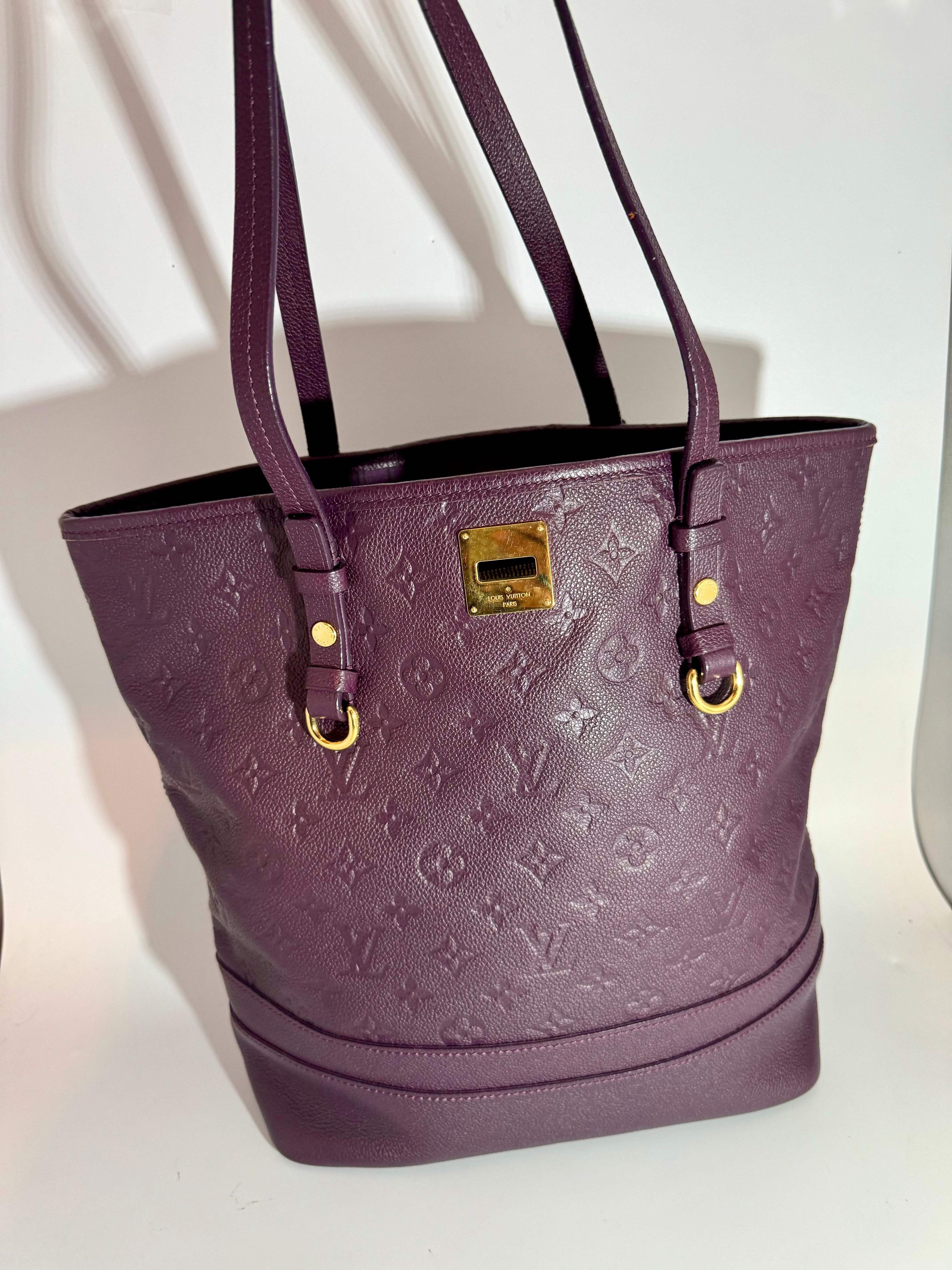Louis Vuitton Citadine PM Purple Empreinte Leather Shoulder Bag, Excellent Cond 8
