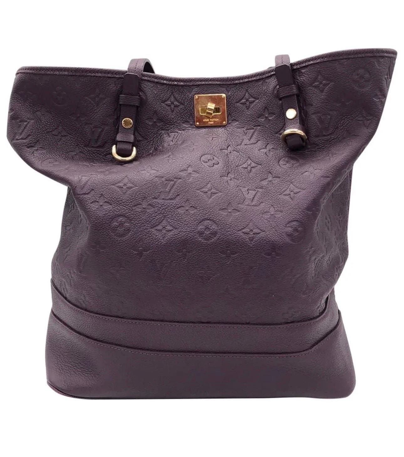 Louis Vuitton Citadine PM Purple Empreinte Leather Shoulder Bag, Excellent Cond 9