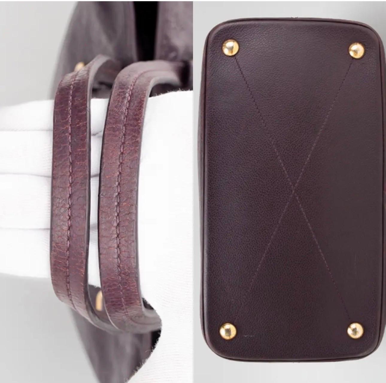 Louis Vuitton Citadine PM Purple Empreinte Leather Shoulder Bag, Excellent Cond 1