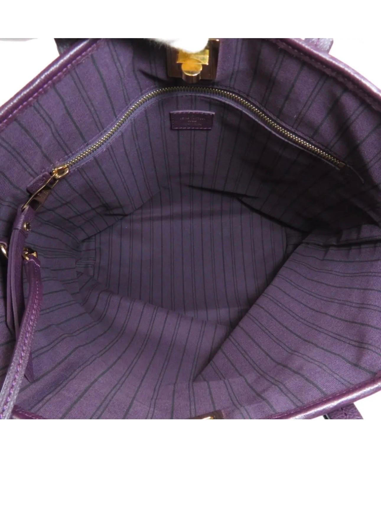 Louis Vuitton Citadine PM Purple Empreinte Leather Shoulder Bag, Excellent Cond 5