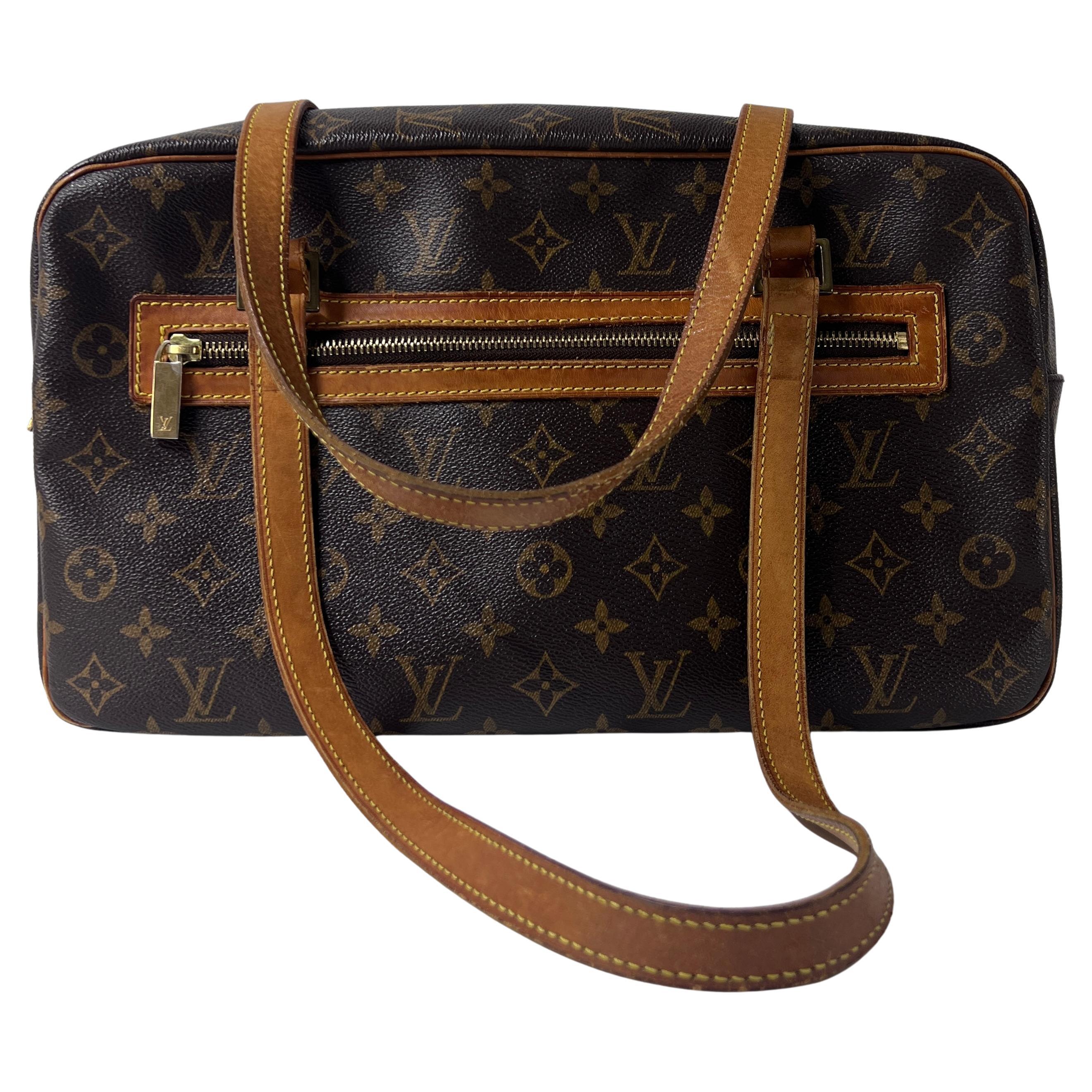 Louis Vuitton Cité MM Shoulder Bag Monogram Canvas Brown 2002
