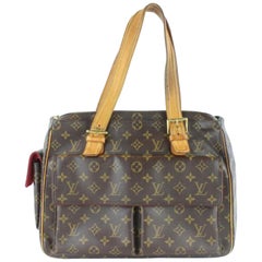Louis Vuitton Cité Monogram Vivacite Gm 8lz1129 Brown Coated Canvas Shoulder Bag