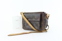 Louis Vuitton Cité Monogram Vivacite Pm 10lz1102 Brown Coated Canvas Cross Body